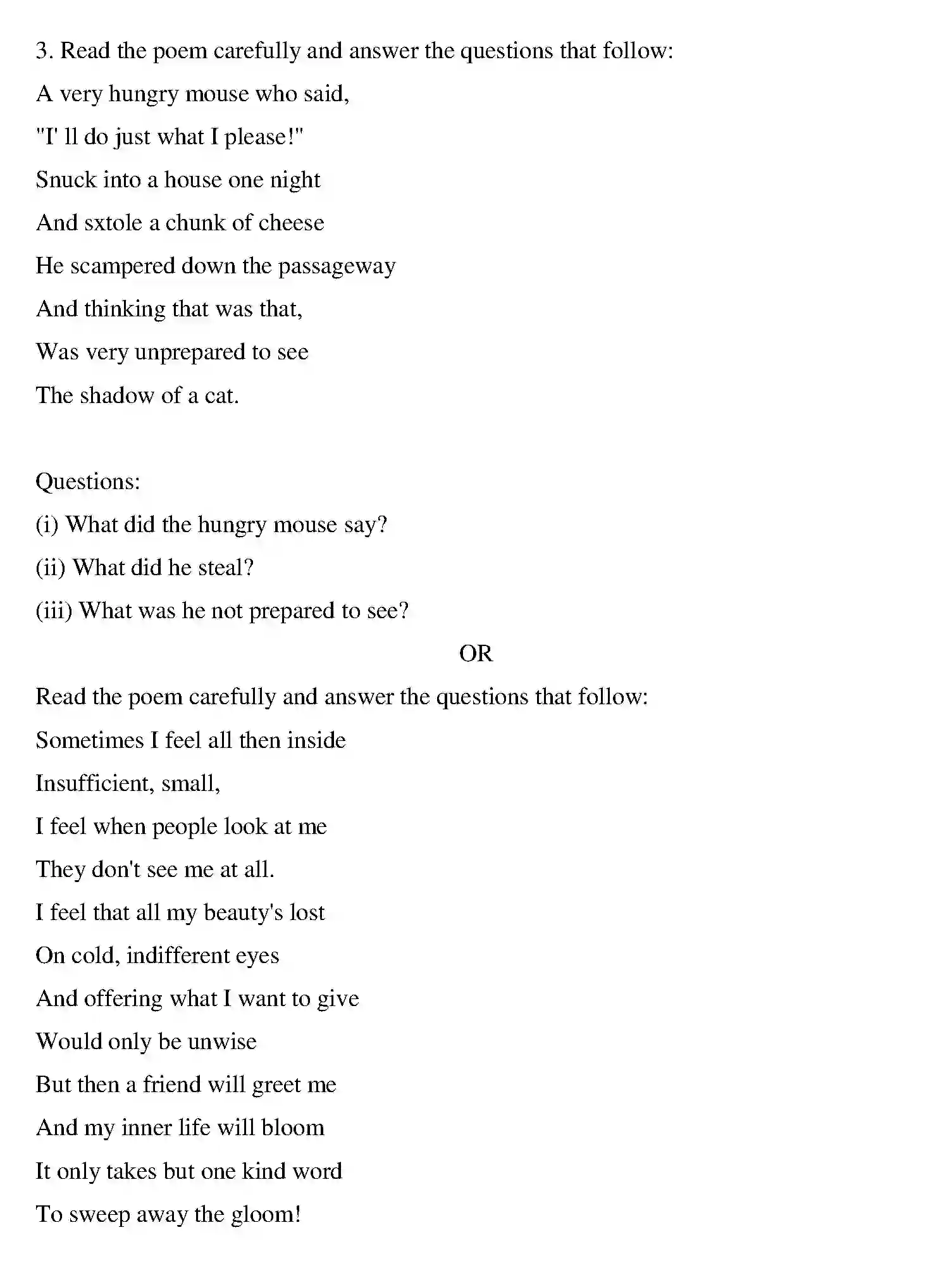 Bihar Board Class 10 2020 ENGLISH-SET-1 Finals - Page 15