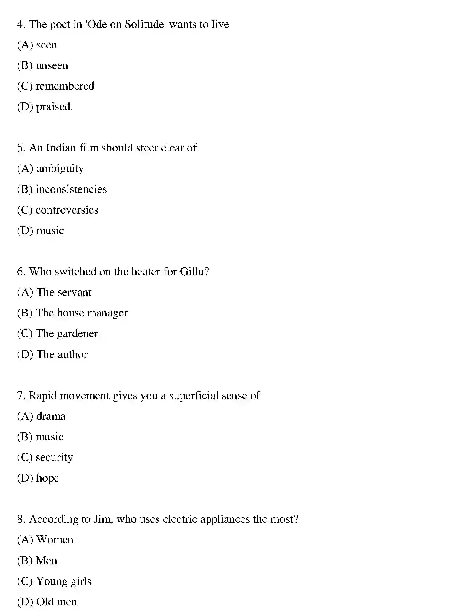 Bihar Board Class 10 2020 ENGLISH-SET-1 Finals - Page 2