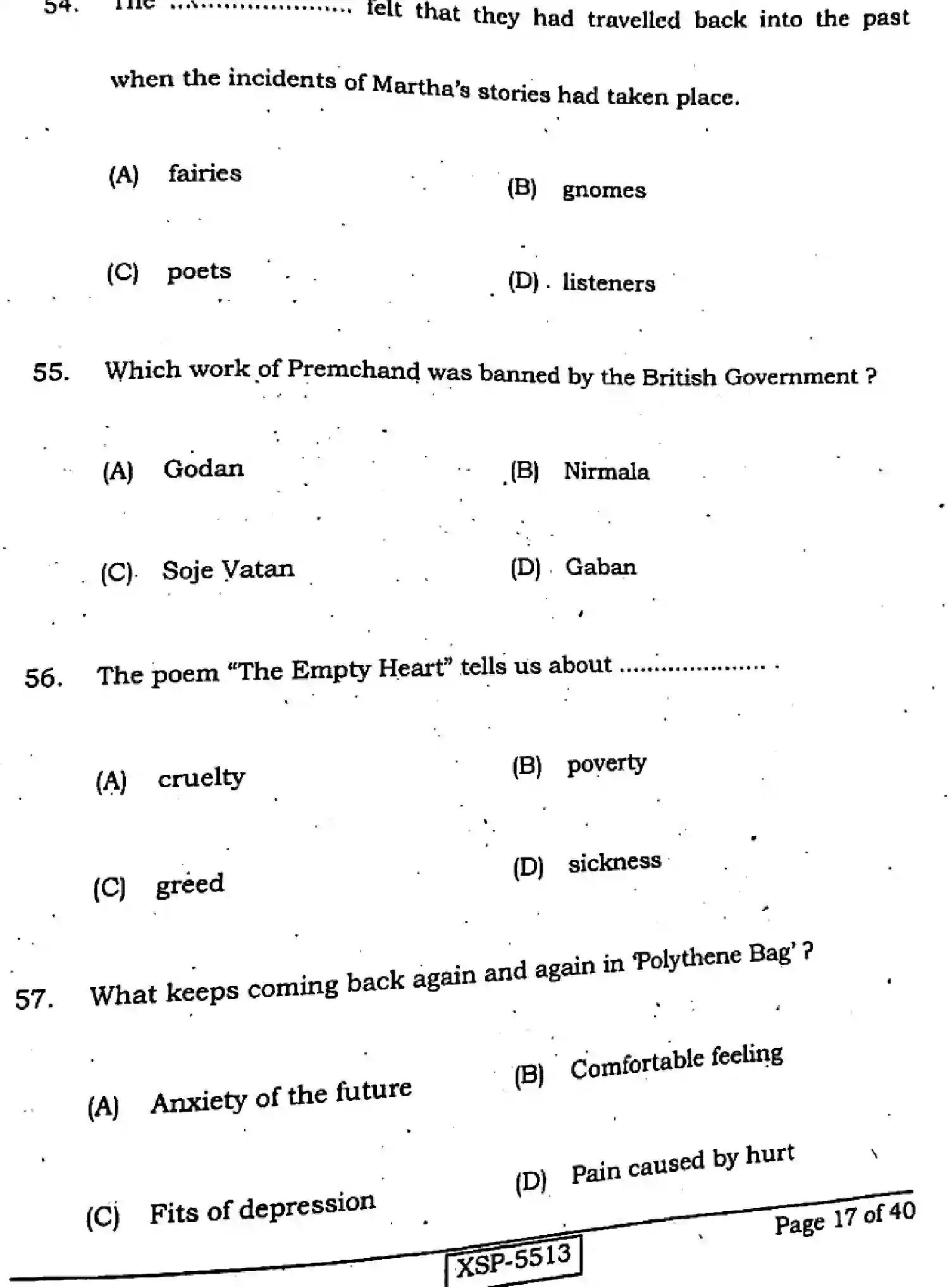 Bihar Board Class 10 2022 ENGLISH-113-A Finals - Page 17