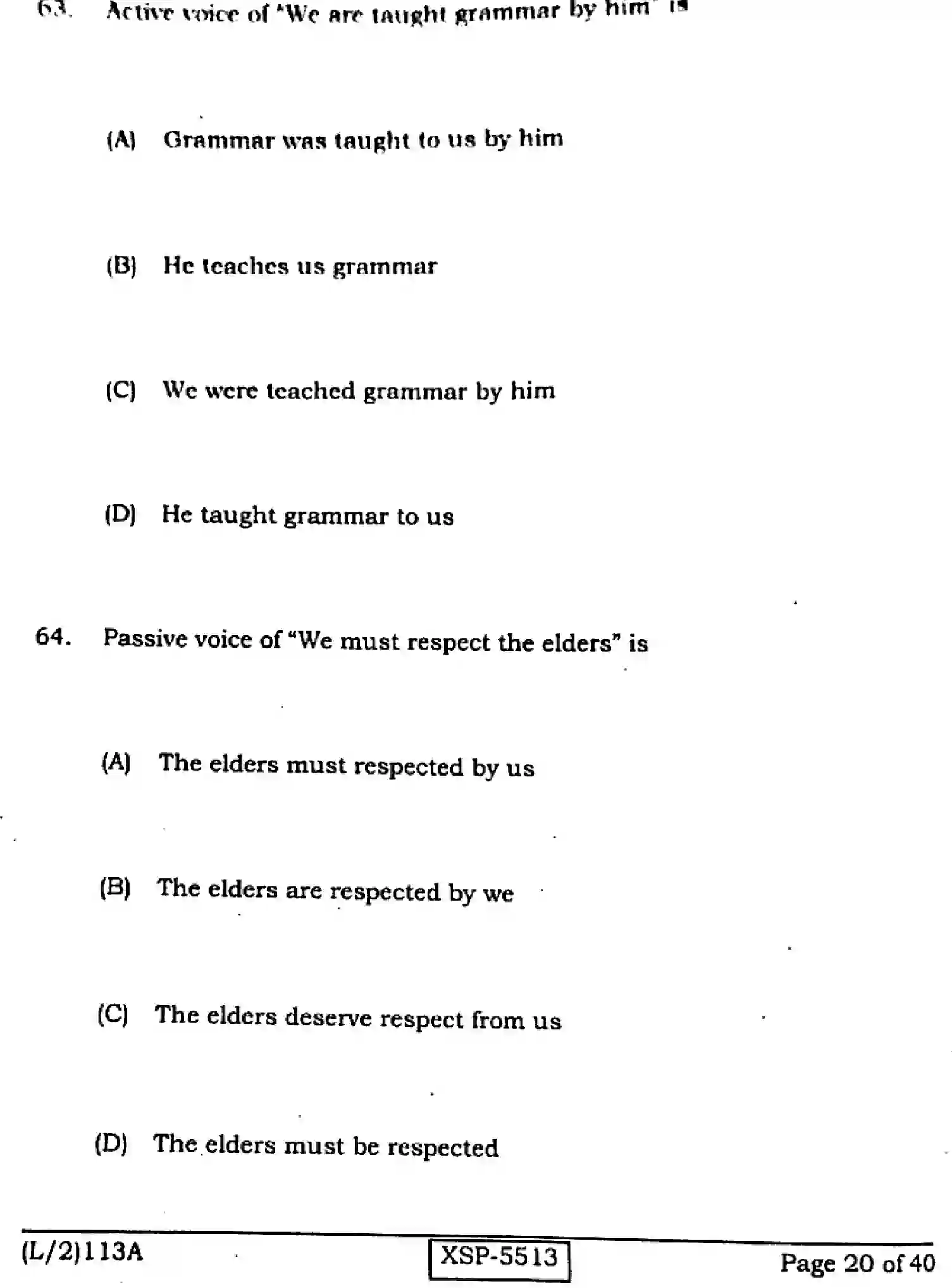 Bihar Board Class 10 2022 ENGLISH-113-A Finals - Page 20