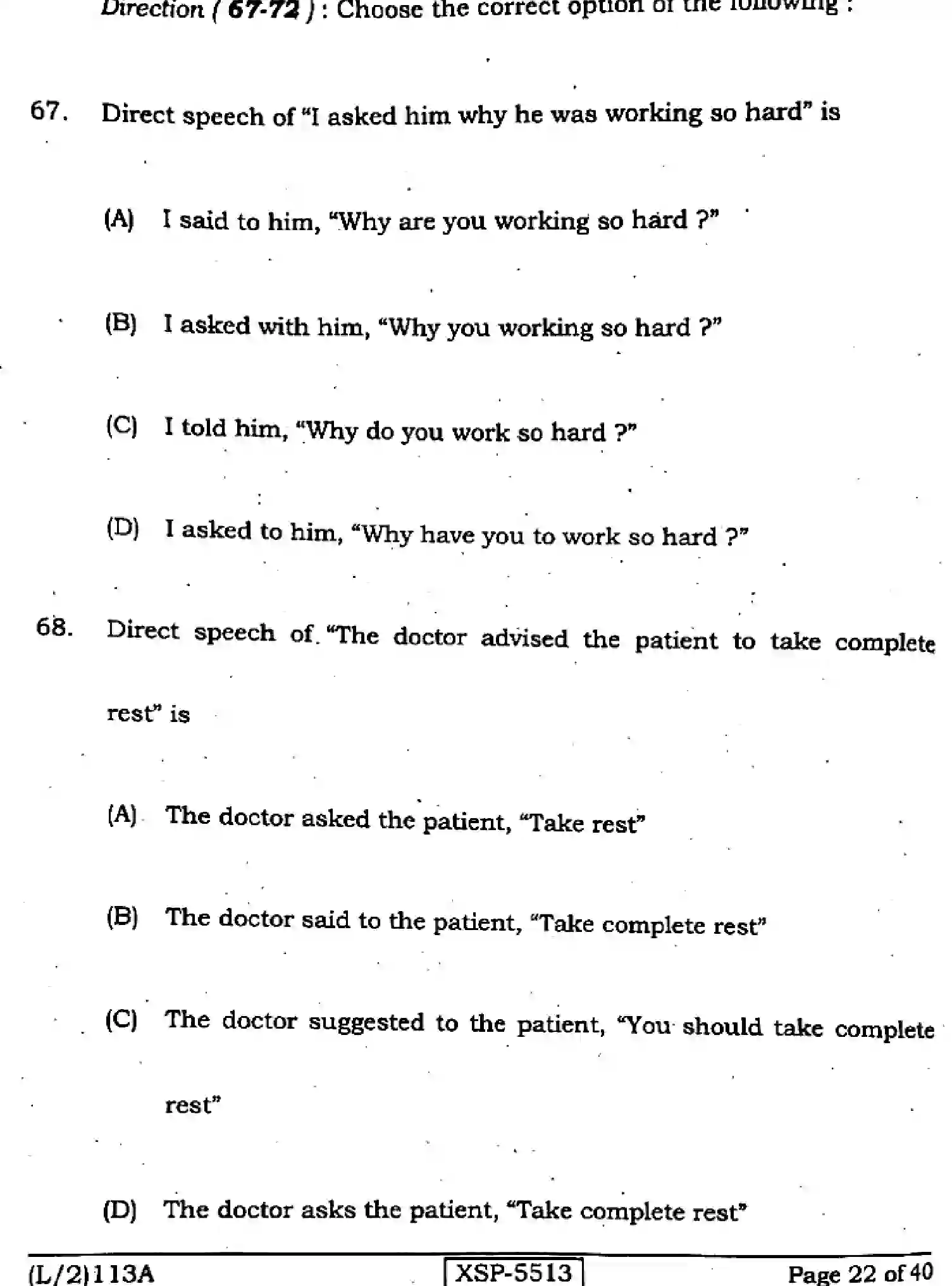 Bihar Board Class 10 2022 ENGLISH-113-A Finals - Page 22