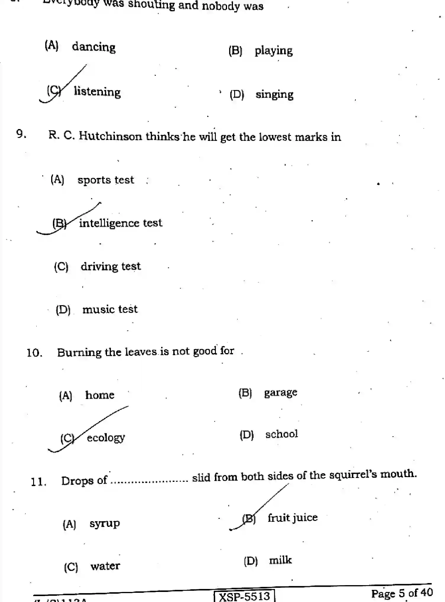 Bihar Board Class 10 2022 ENGLISH-113-A Finals - Page 5