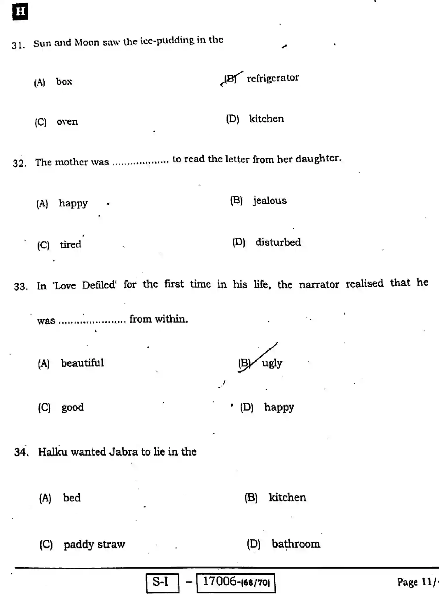 Bihar Board Class 10 2022 ENGLISH-113-SET-H Finals - Page 11