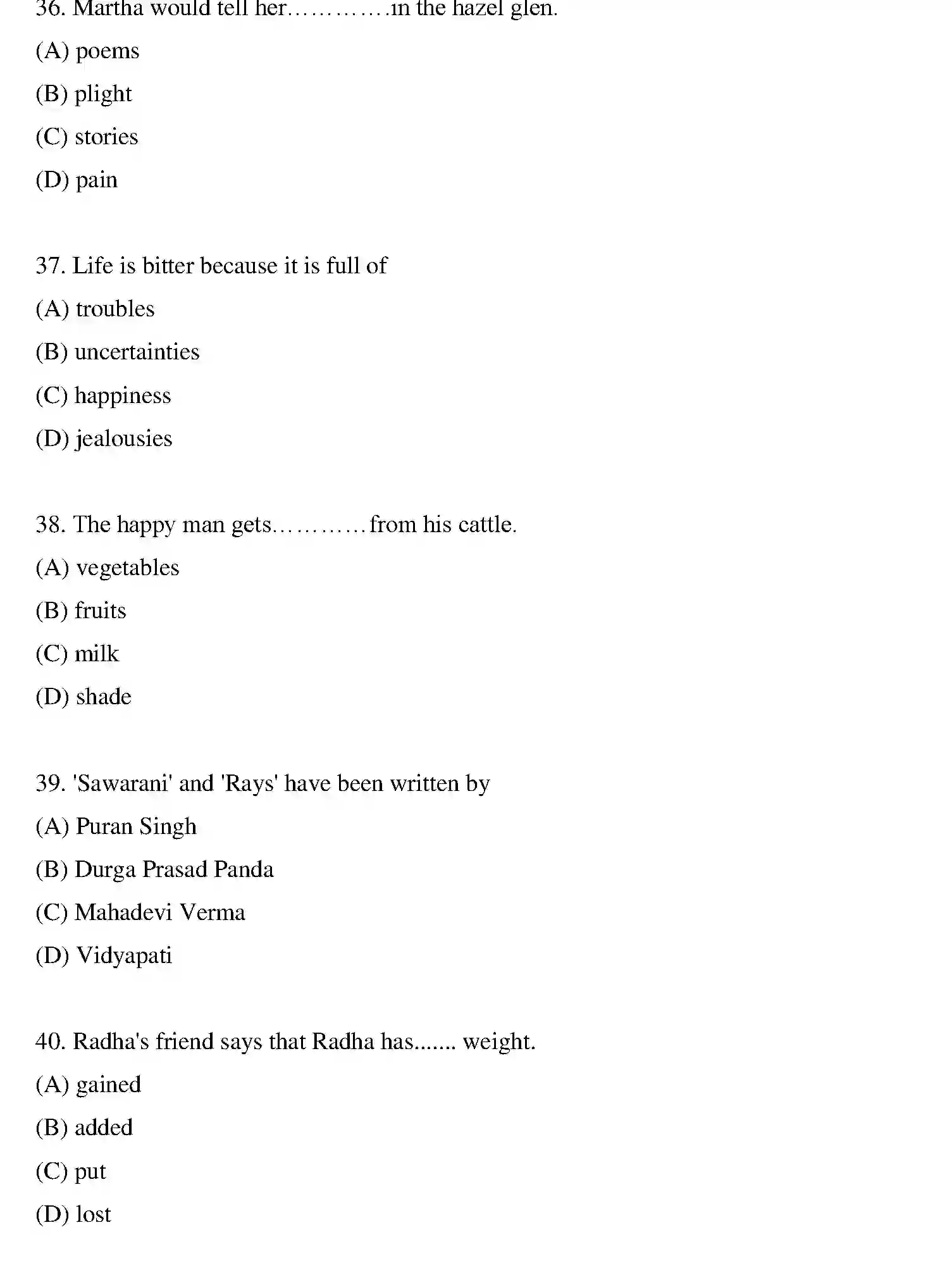 Bihar Board Class 10 2022 ENGLISH-SET-1 Finals - Page 9