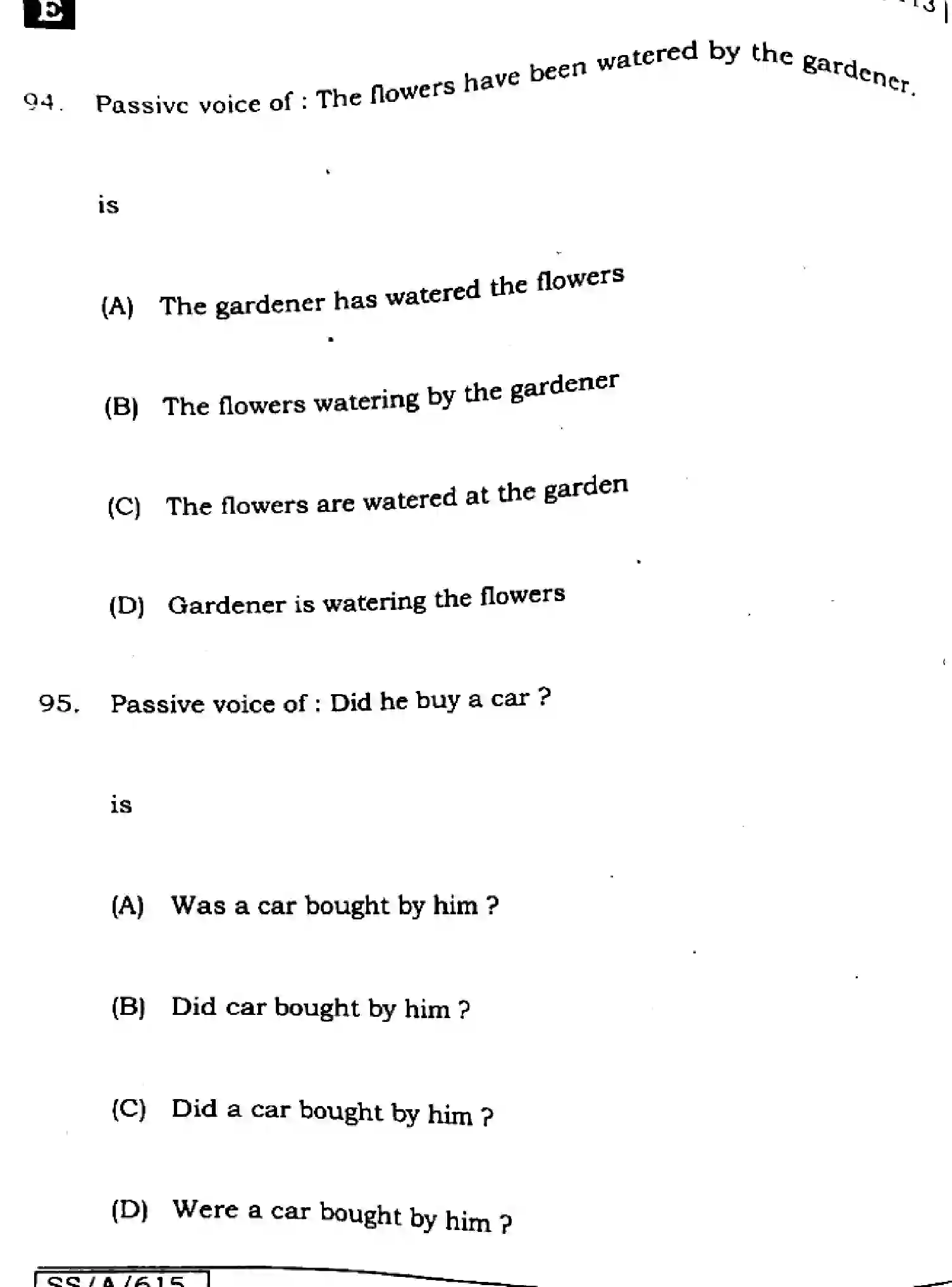 Bihar Board Class 10 2025 ENGLISH-113-SET-E Finals - Page 28