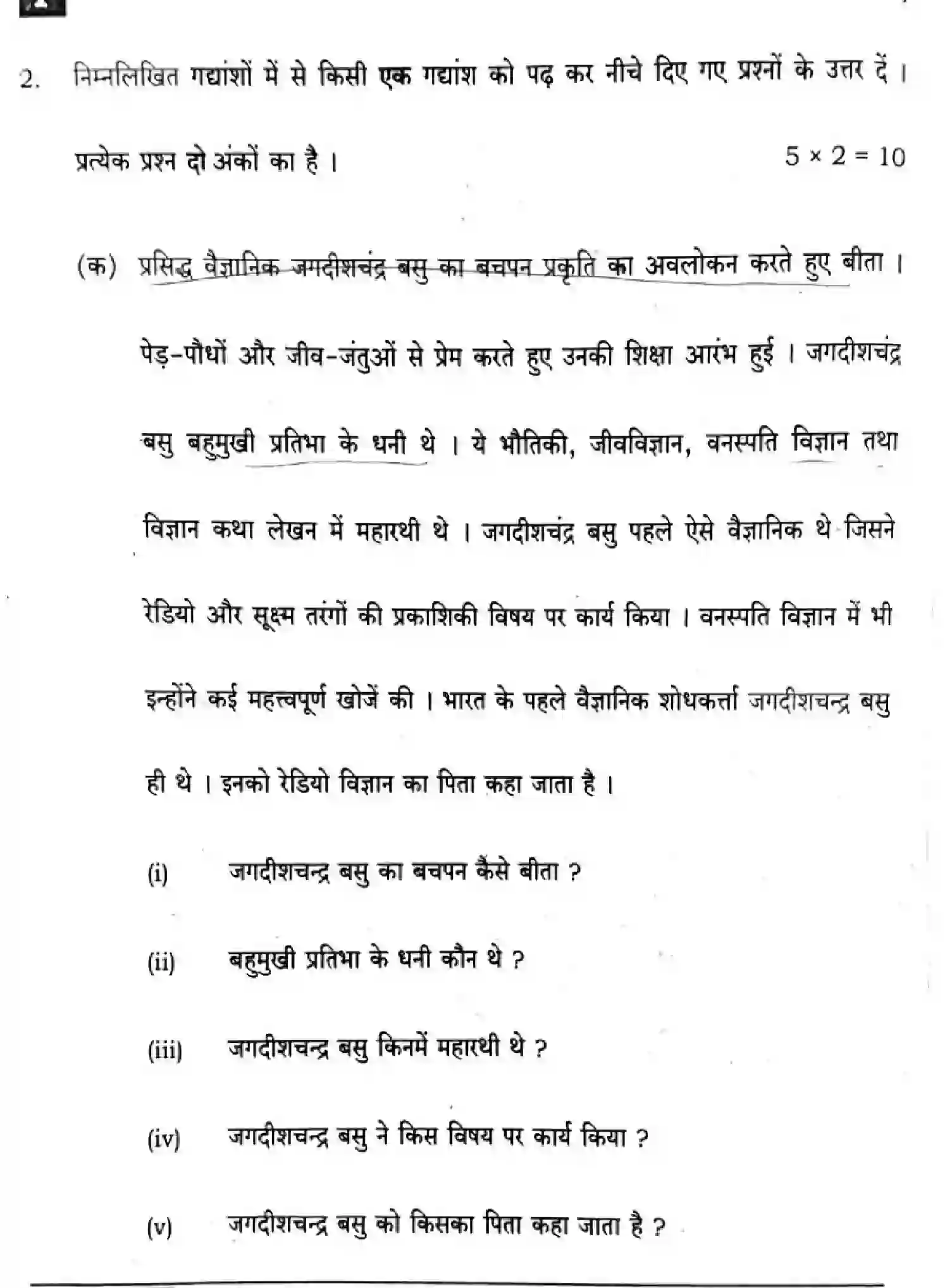 Bihar Board Class 10 2025 HINDI-MT-101-SET-1 Finals - Page 20