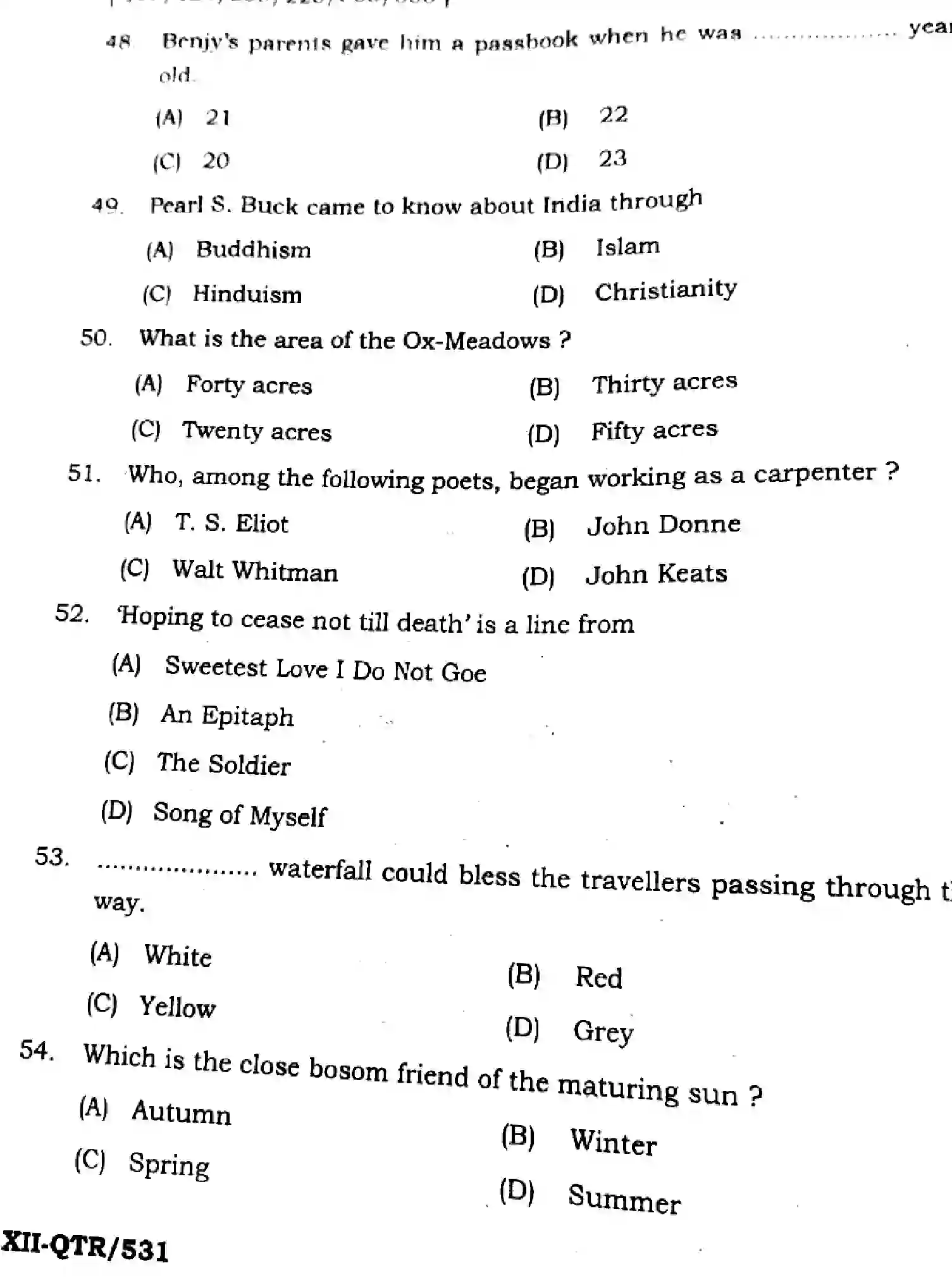 Bihar Board Class 2 2025 QTR-ENGLISH-105-124-205-223-305-330-JUN Half Yearly - Page 10