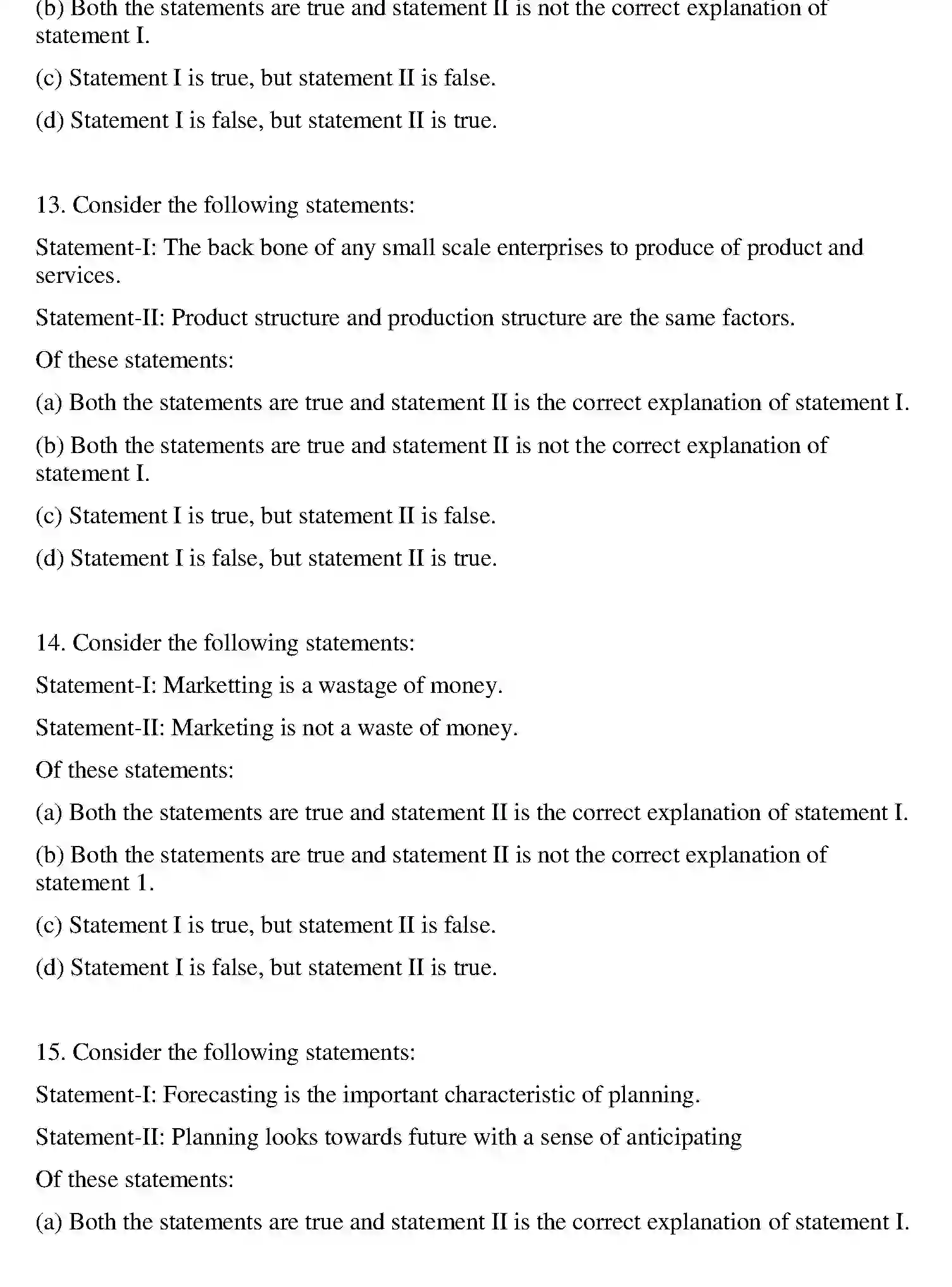 Bihar Board Class 12 2011 ENTREPRENEURSHIP Question Bank - Page 12