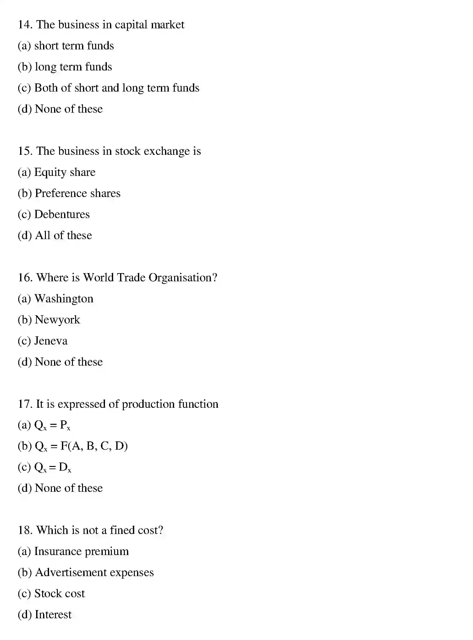 Bihar Board Class 12 2012 BUSINESS-ECONOMICS Question Bank - Page 15