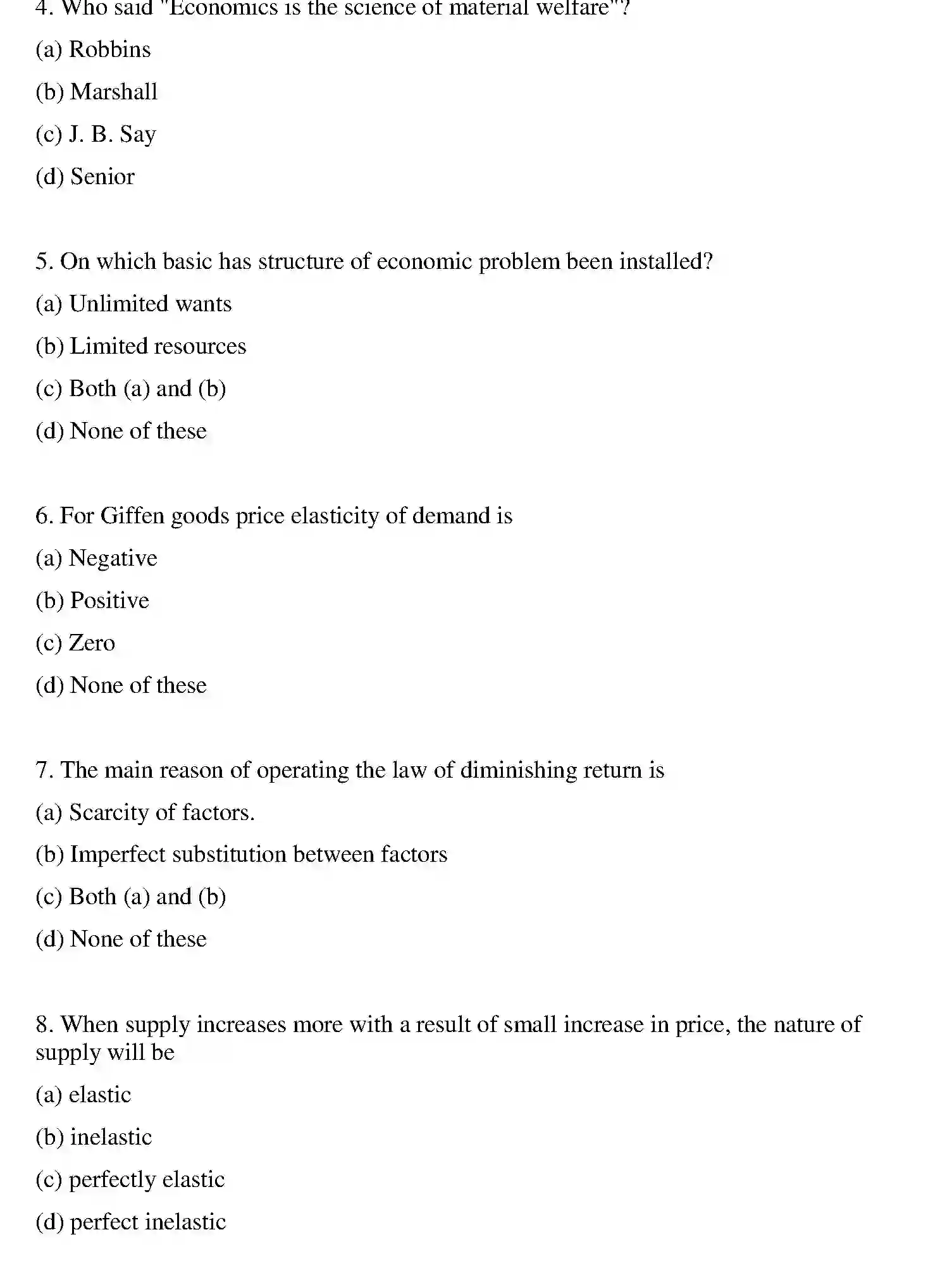 Bihar Board Class 2 2013 BUSINESS-ECONOMICS Question Bank - Page 12