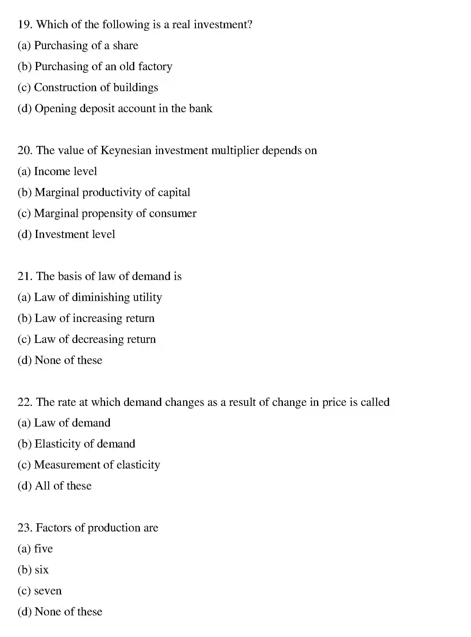 Bihar Board Class 2 2013 BUSINESS-ECONOMICS Question Bank - Page 15