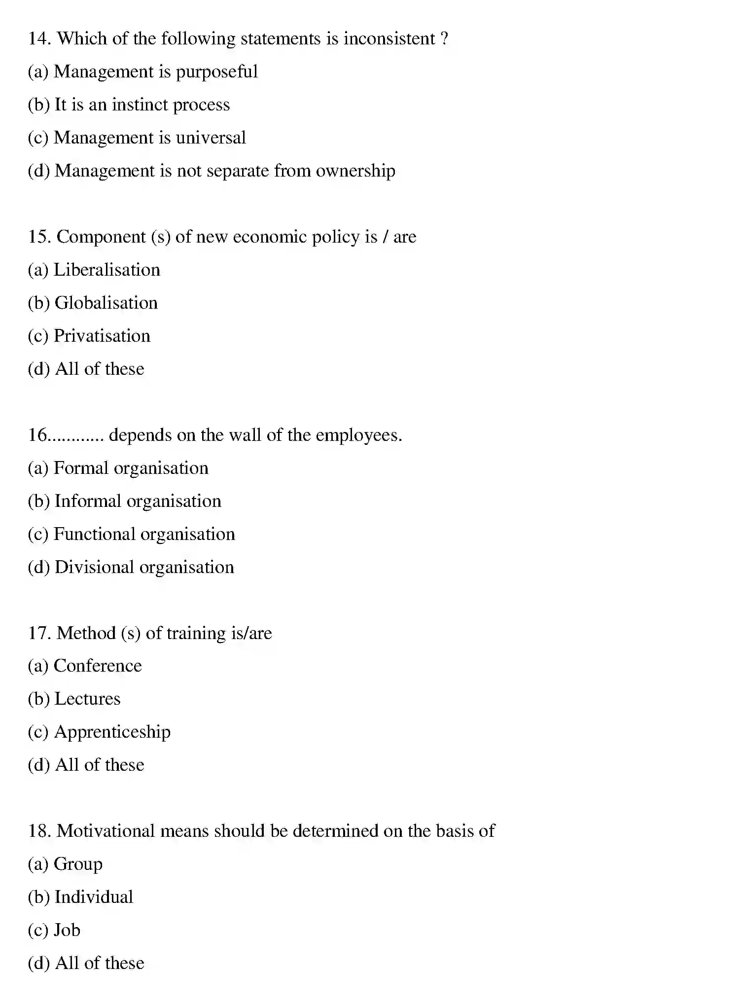 Bihar Board Class 2 2013 BUSINESS-STUDIES Question Bank - Page 15