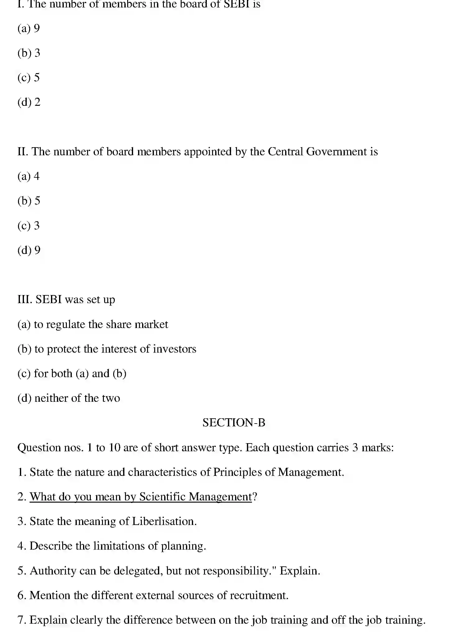 Bihar Board Class 2 2013 BUSINESS-STUDIES Question Bank - Page 20