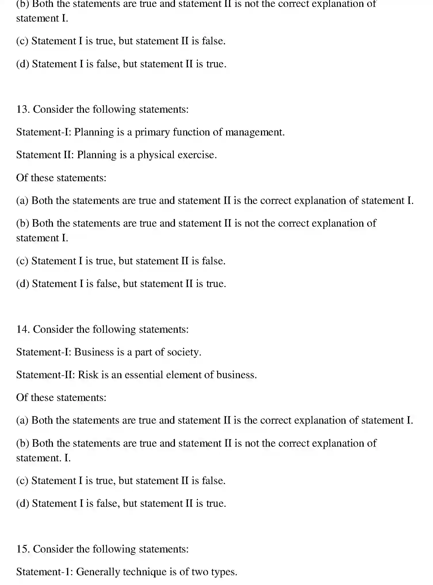 Bihar Board Class 2 2013 ENTREPRENEURSHIP Question Bank - Page 12