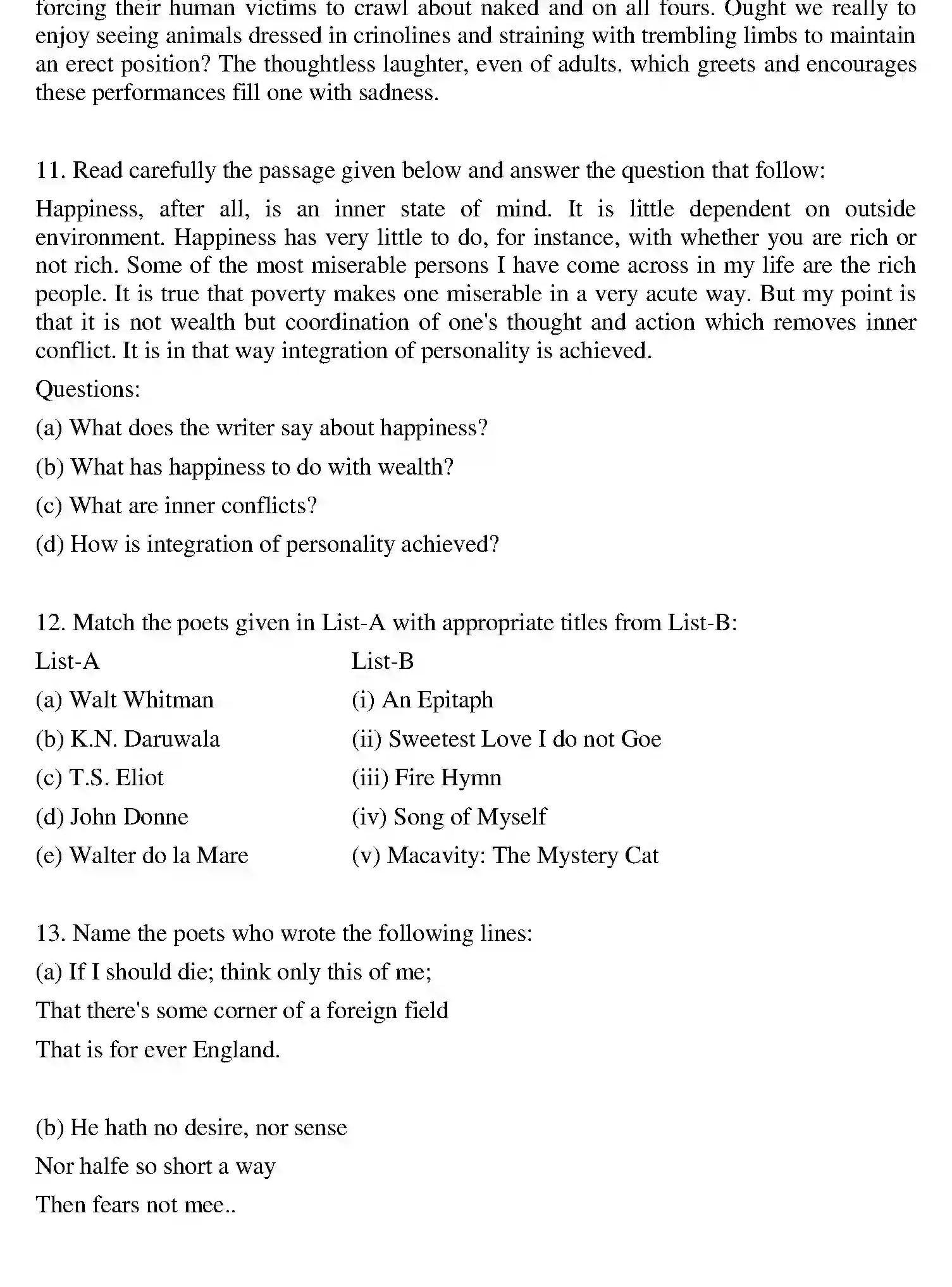 Bihar Board Class 12 2015 ENGLISH Question Bank - Page 2