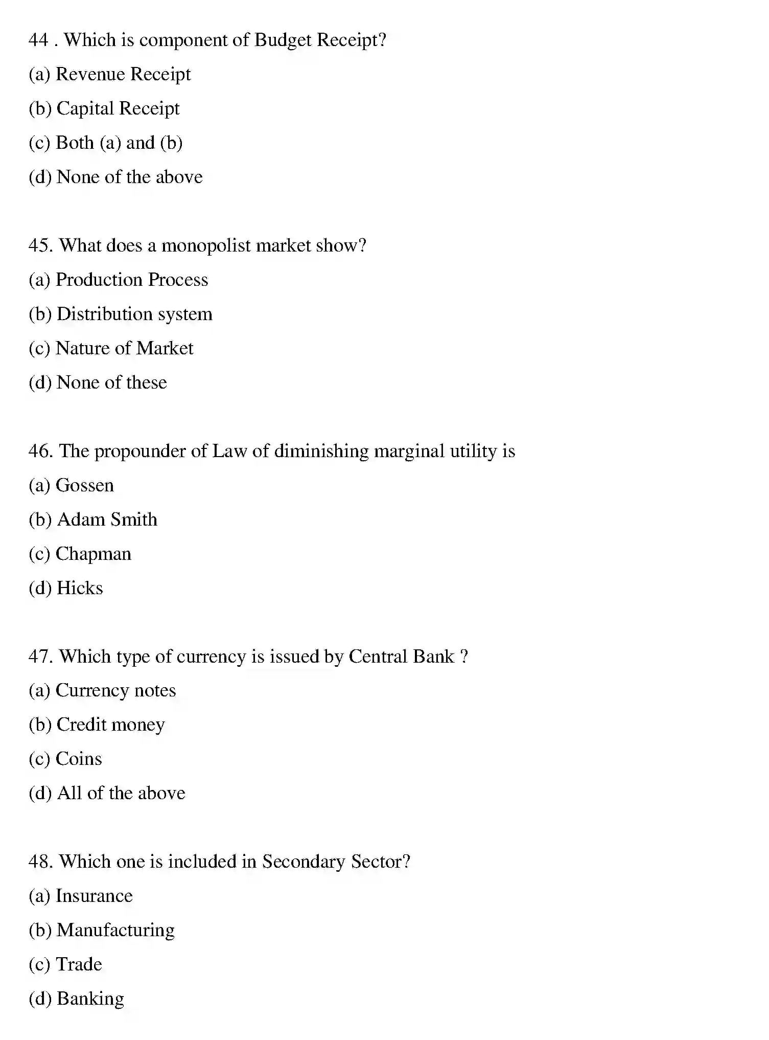 Bihar Board Class 2 2019 BUSINESS-ECONOMICS Question Bank - Page 25