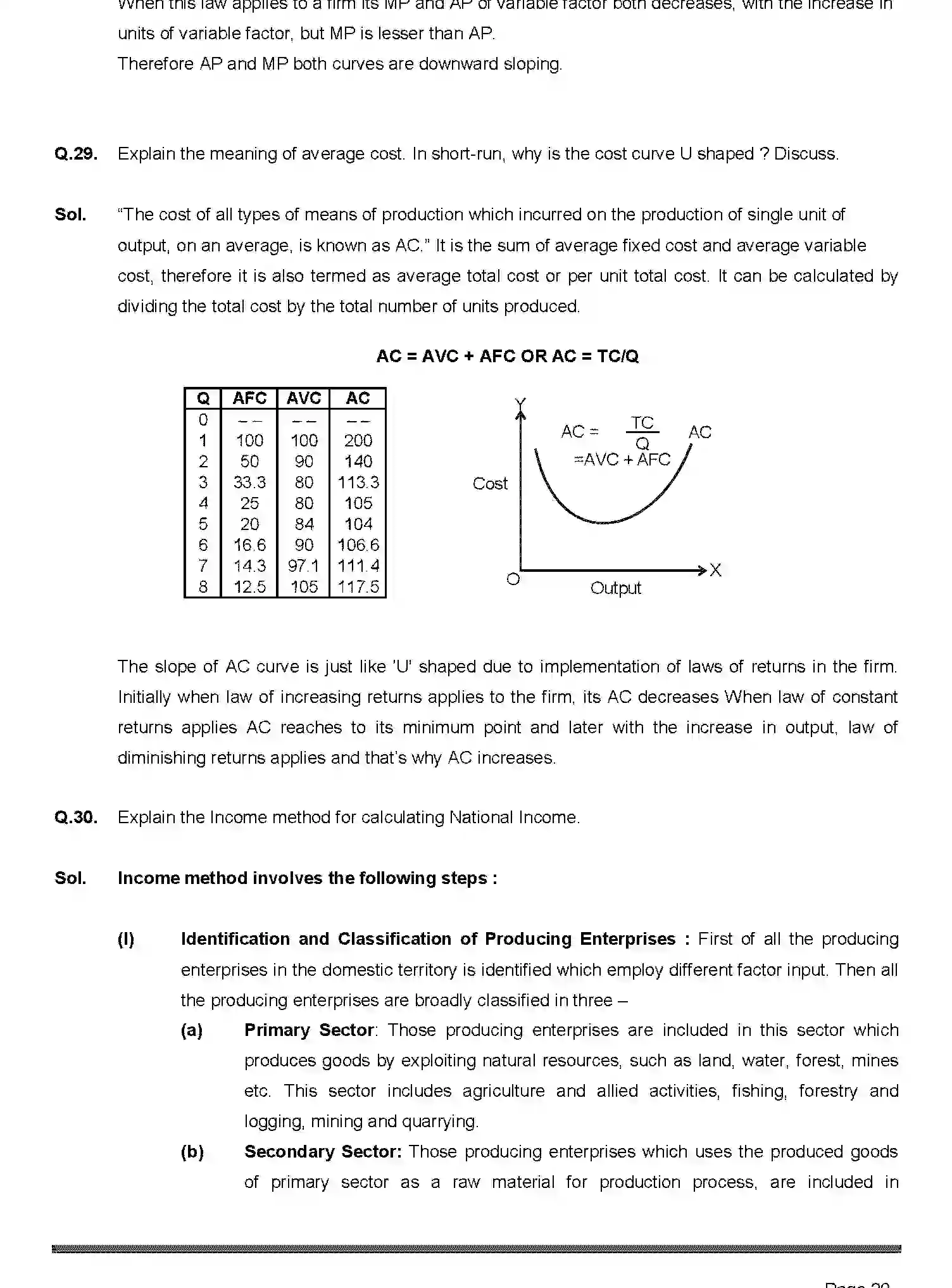 Bihar Board Class 12 2019 ECONOMICS-219-2019 Question Bank - Page 20