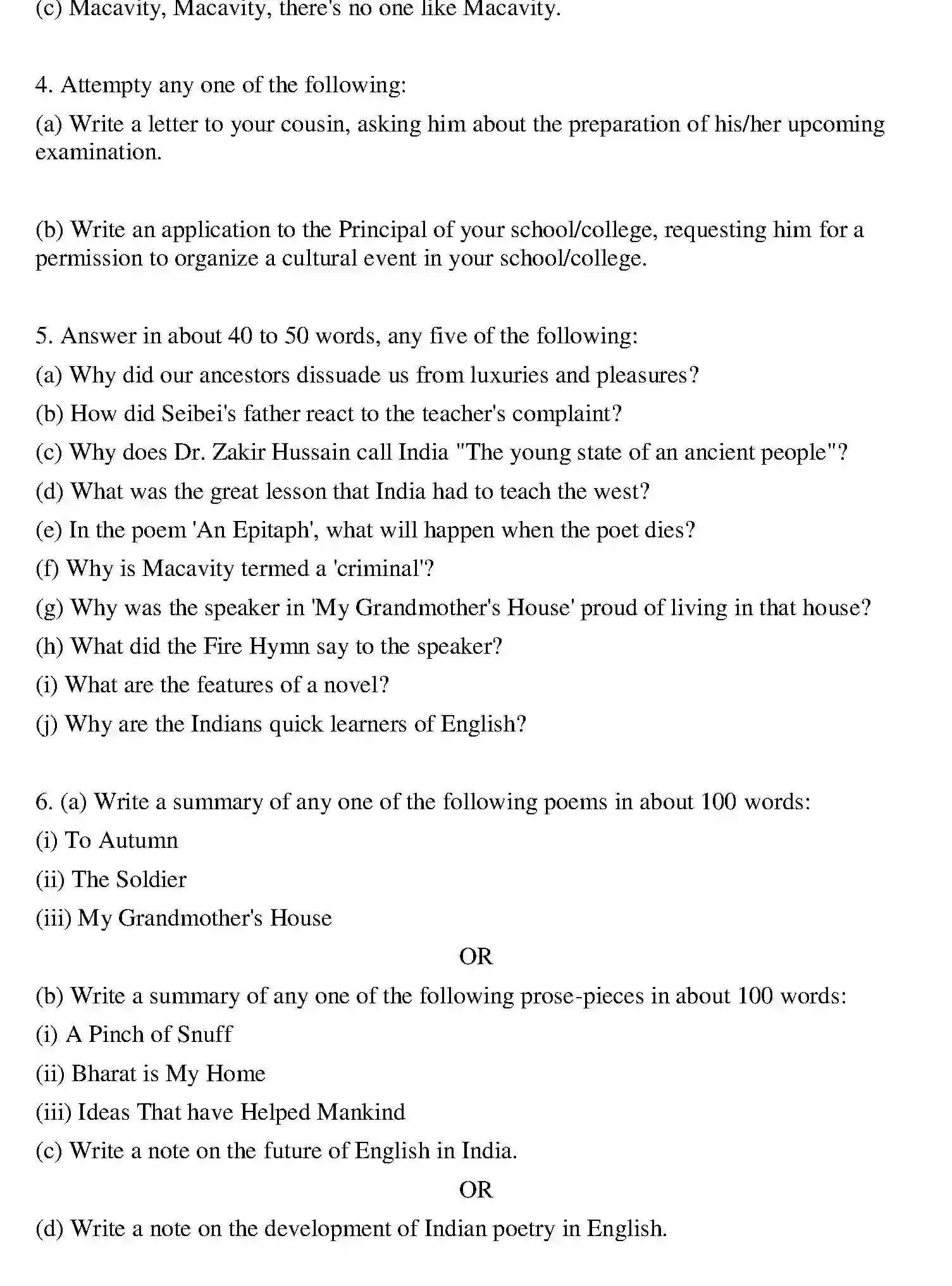 Bihar Board Class 2 2019 ENGLISH Question Bank - Page 11
