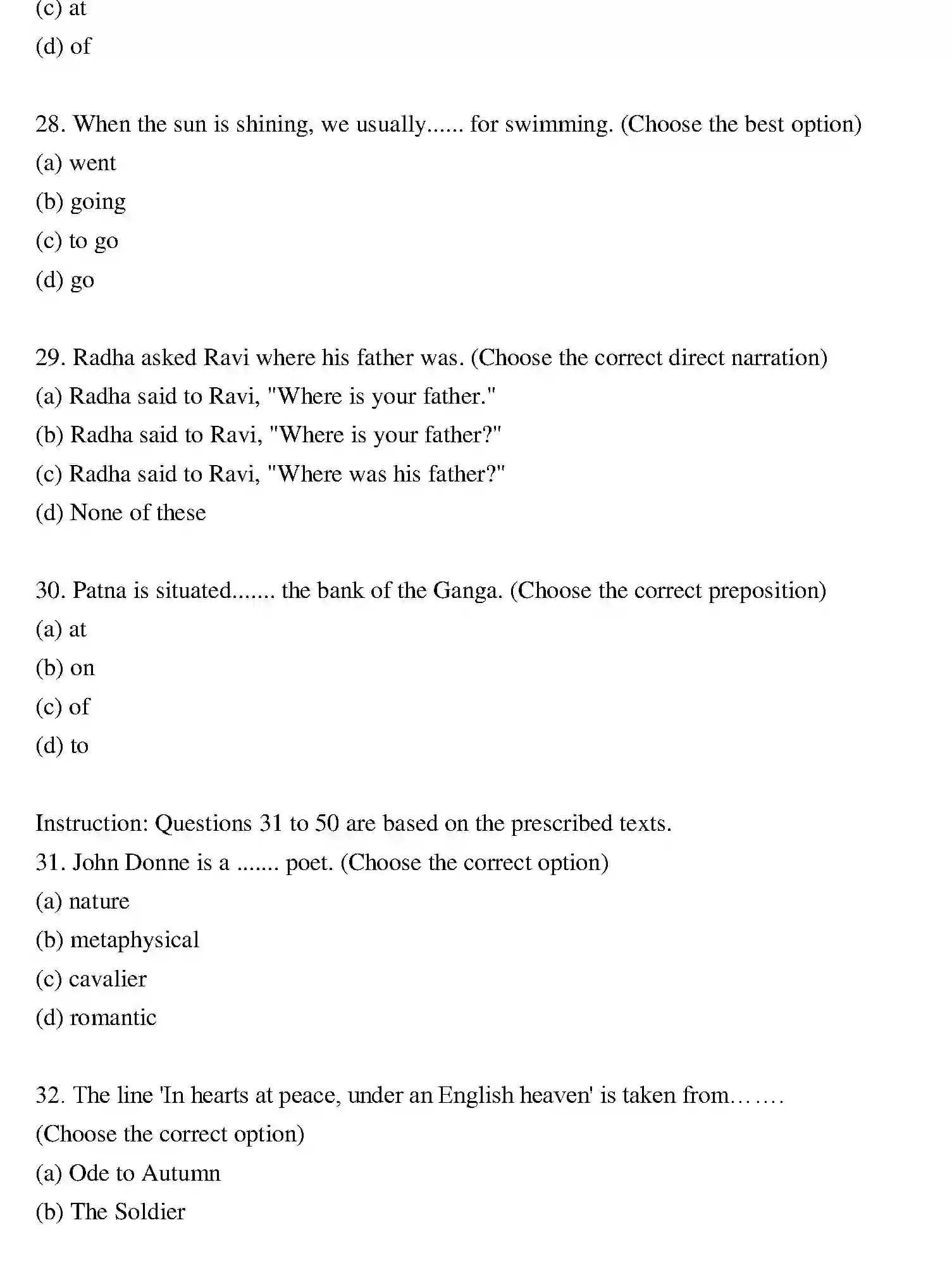 Bihar Board Class 2 2019 ENGLISH Question Bank - Page 6