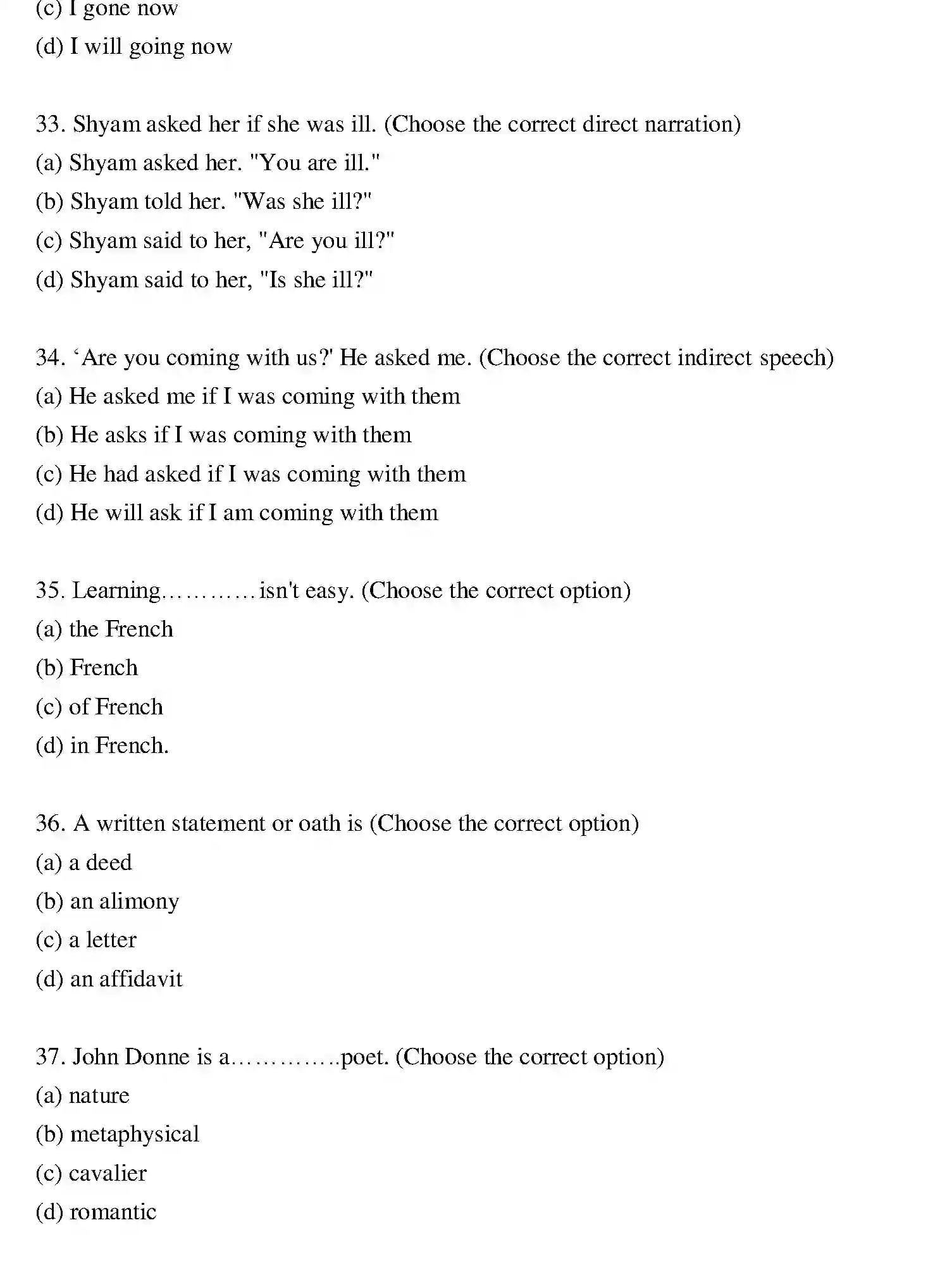 Bihar Board Class 12 2020 ENGLISH Question Bank - Page 7