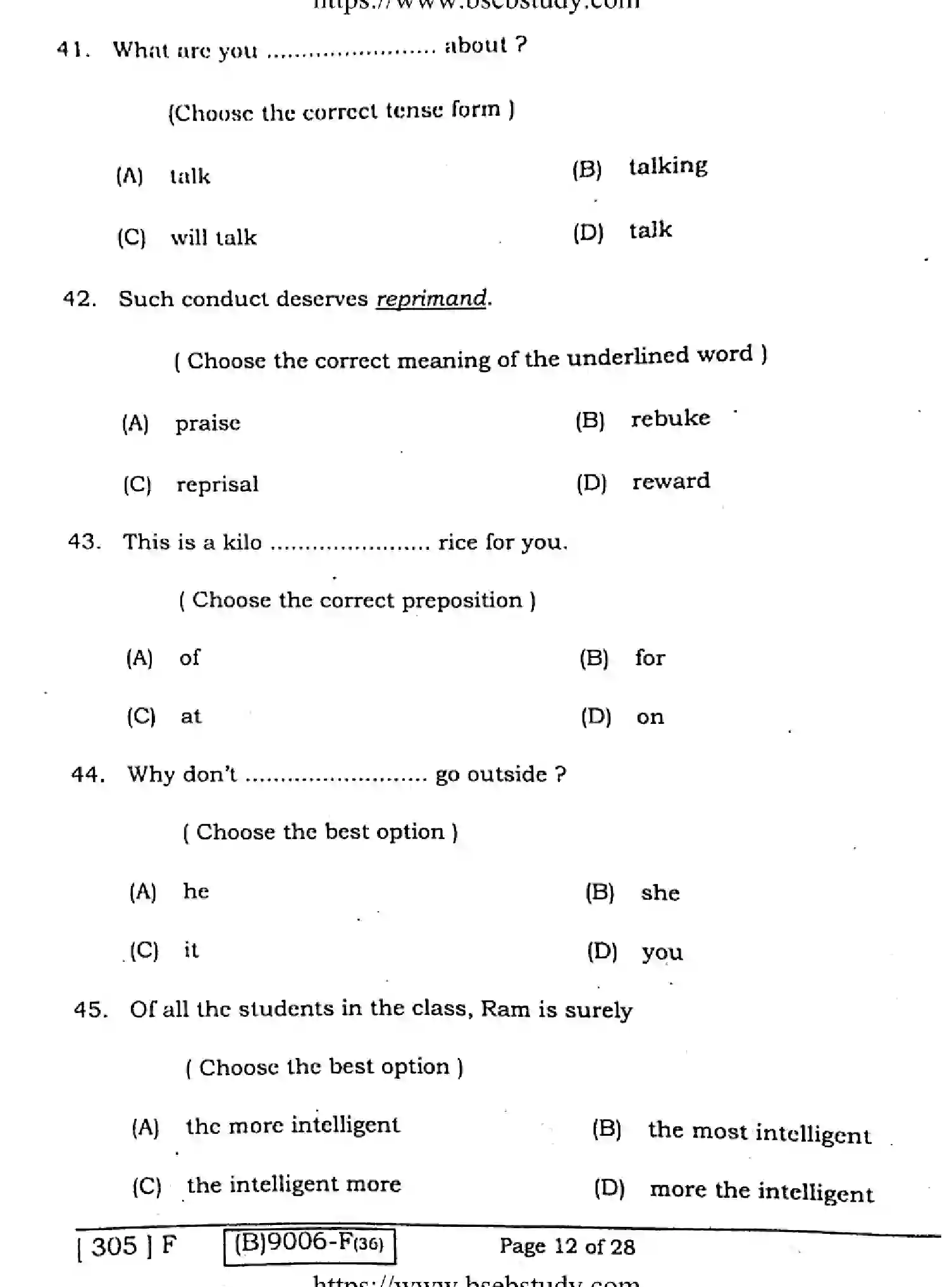 Bihar Board Class 2 2021 ENGLISH-COMPULSORY-305-F Question Bank - Page 11