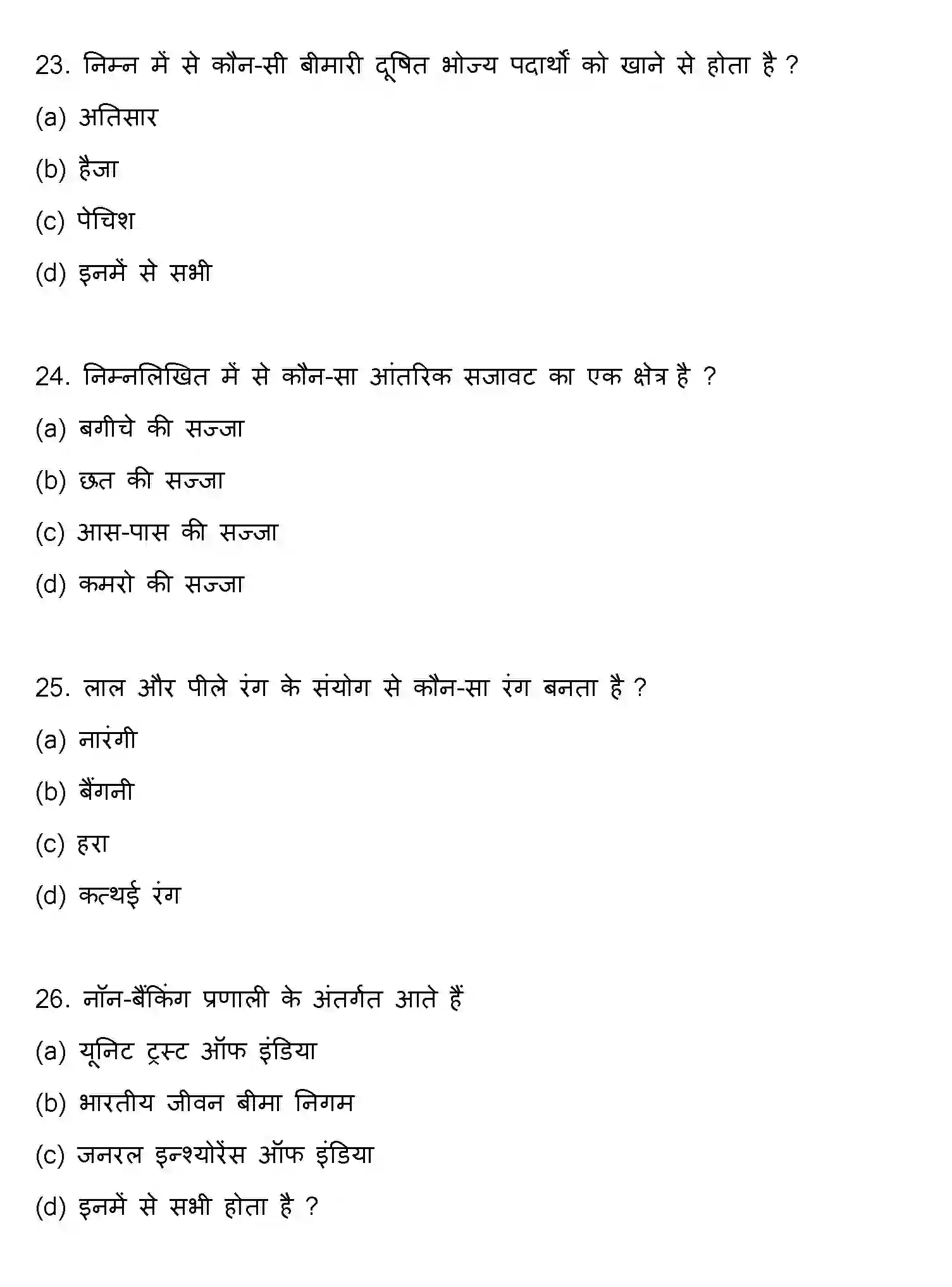 Bihar Board Class 2 2021 HOME-SCIENCE Question Bank - Page 7