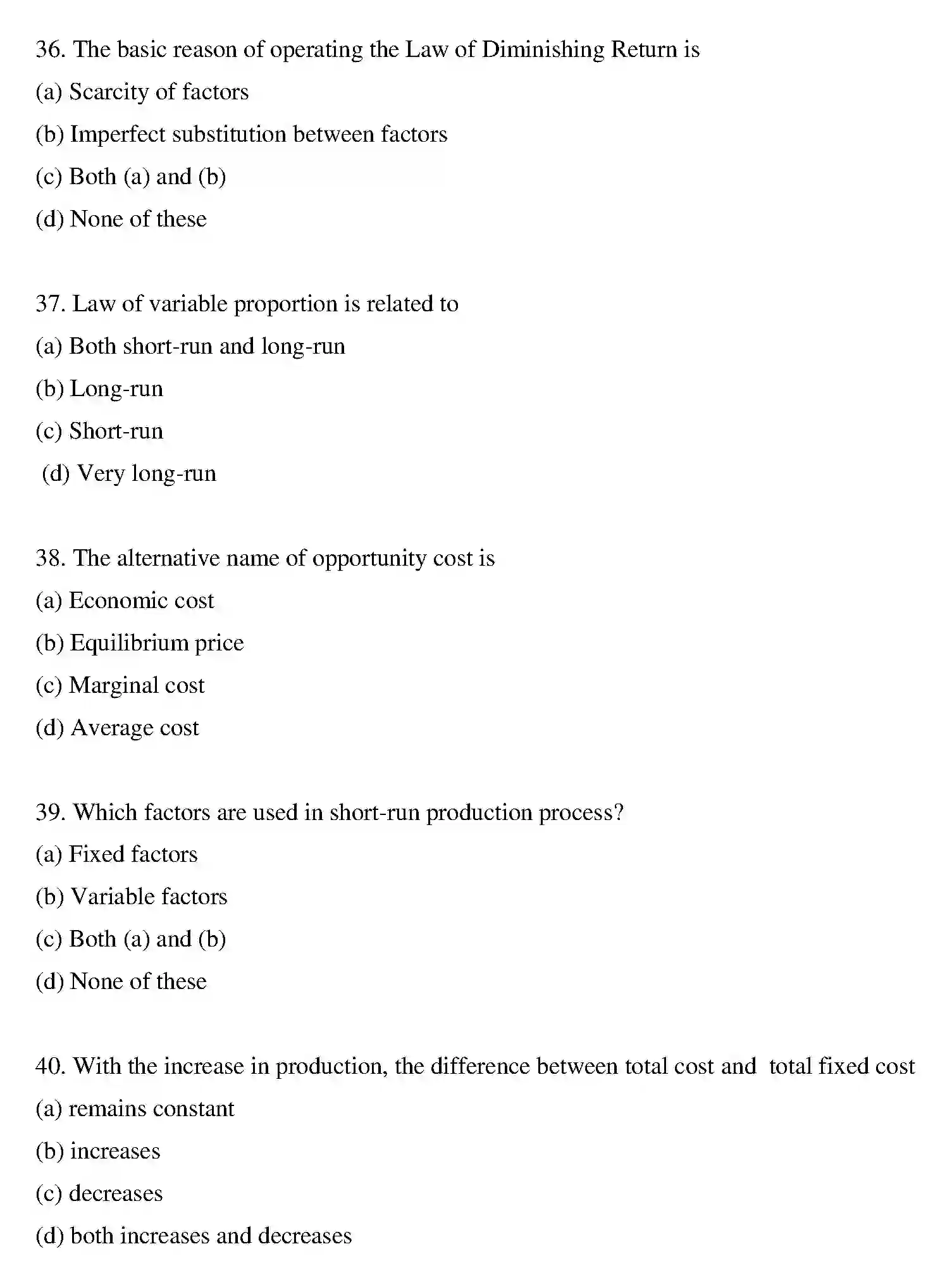 Bihar Board Class 12 2022 BUSINESS-ECONOMICS Question Bank - Page 38