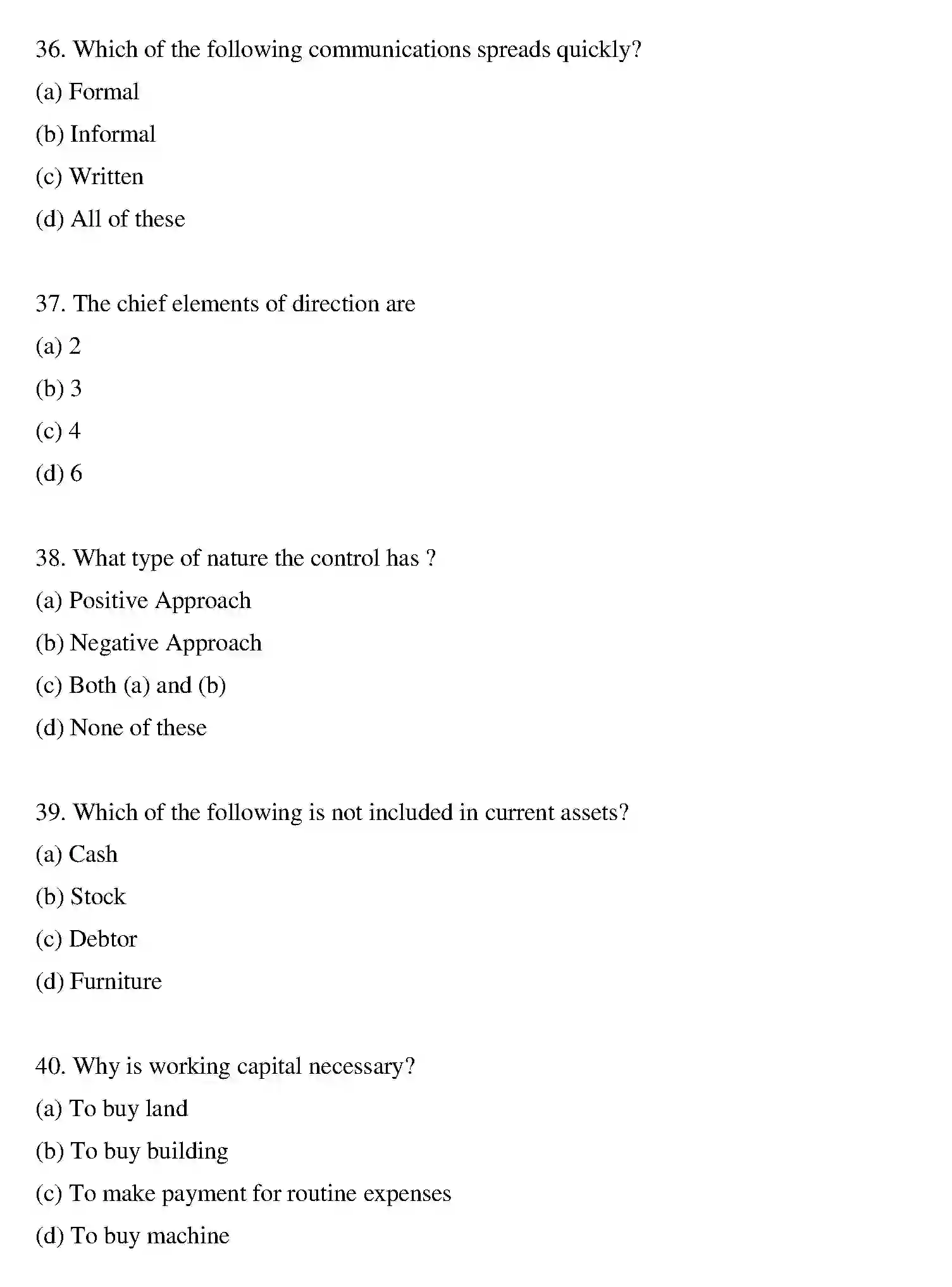 Bihar Board Class 12 2022 BUSINESS-STUDIES Question Bank - Page 38