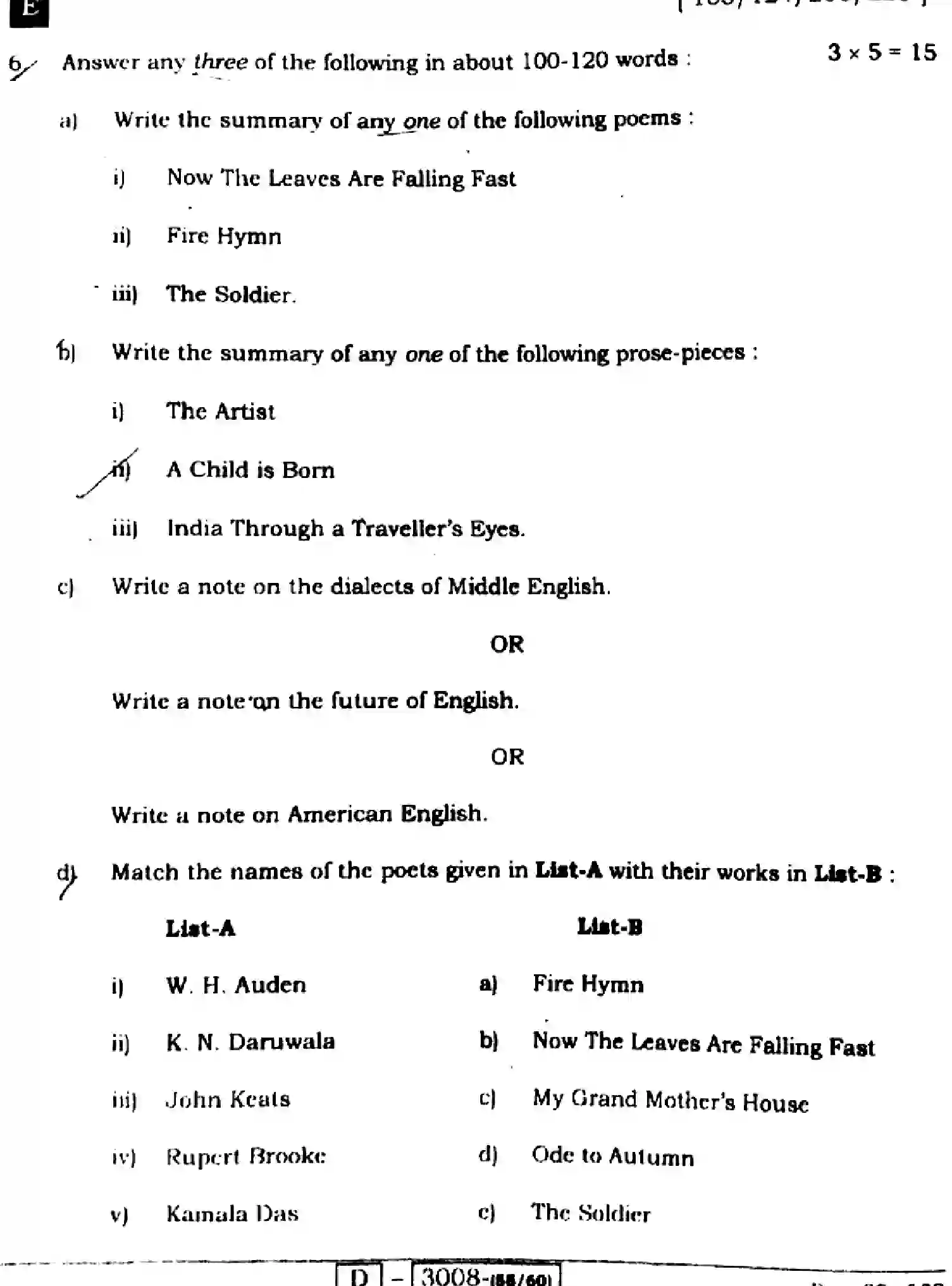 Bihar Board Class 2 2022 ENGLISH-COMPULSORY-105-124-205-223-E Question Bank - Page 30