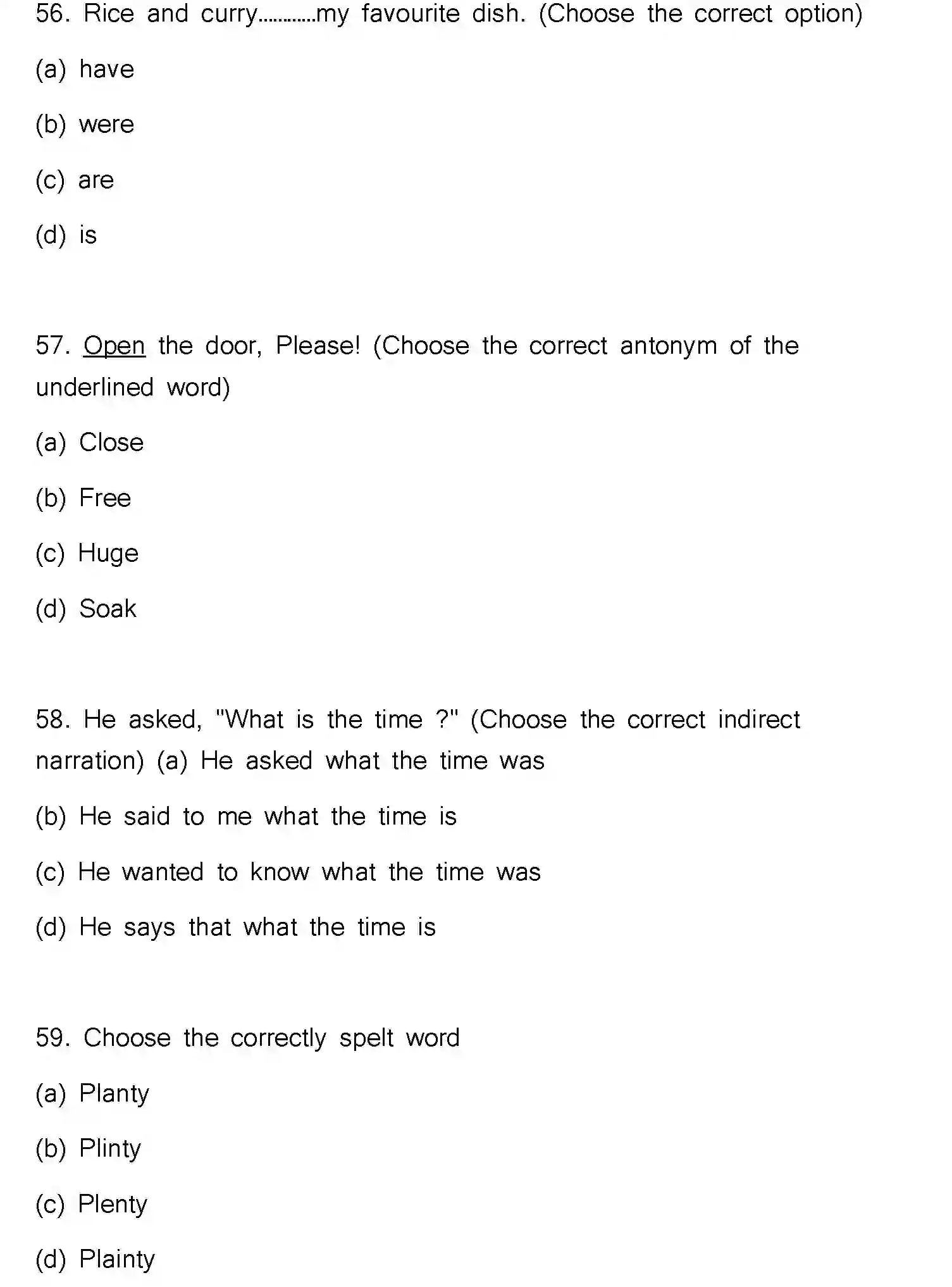 Bihar Board Class 2 2022 ENGLISH-V2 Question Bank - Page 16