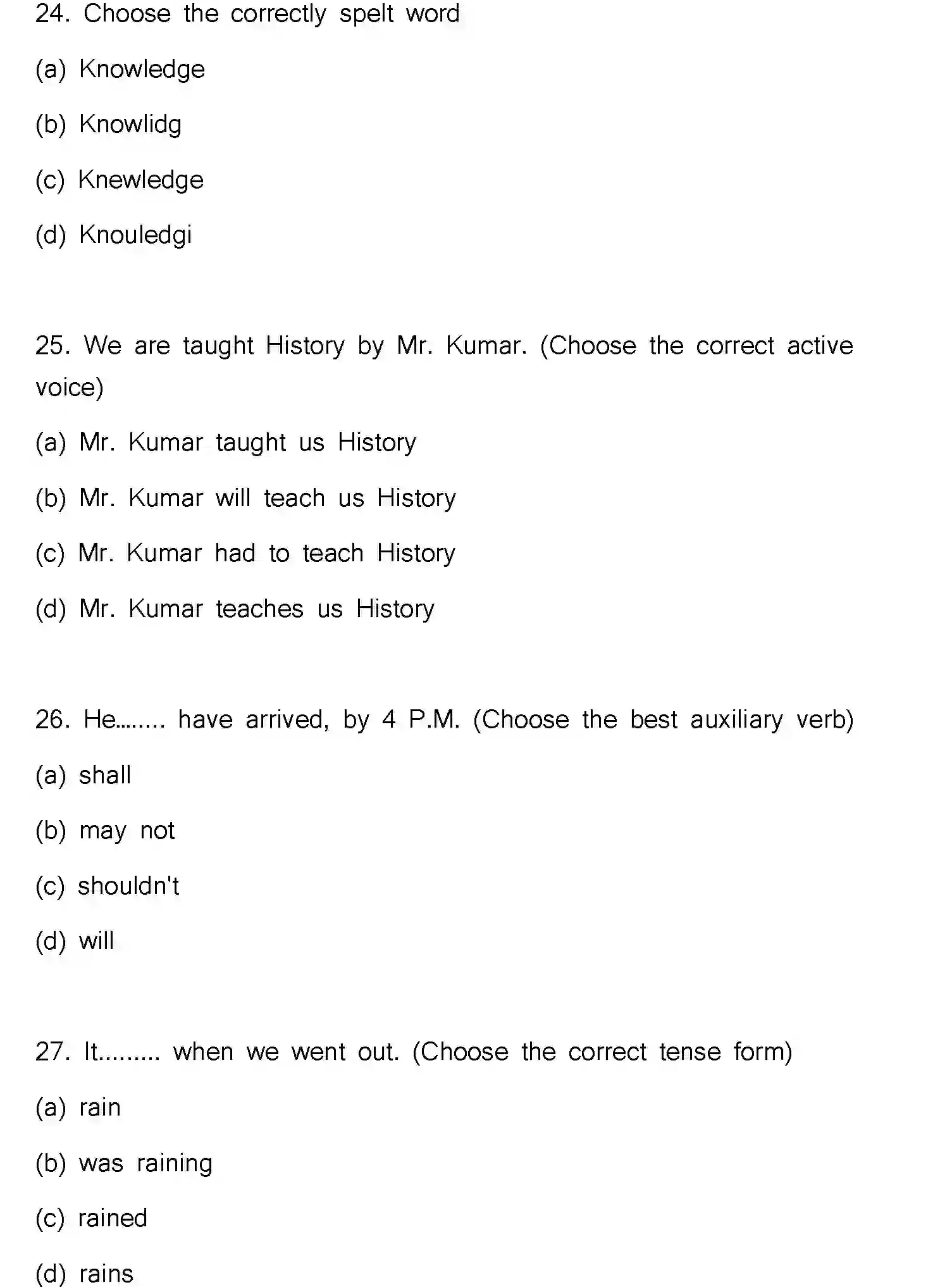 Bihar Board Class 2 2022 ENGLISH-V2 Question Bank - Page 8