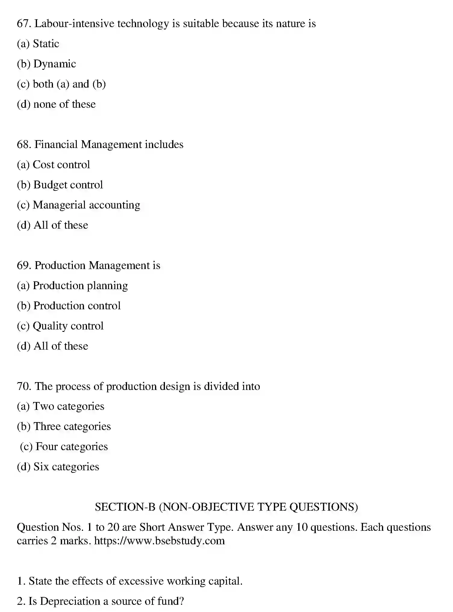 Bihar Board Class 2 2022 ENTREPRENEURSHIP Question Bank - Page 33