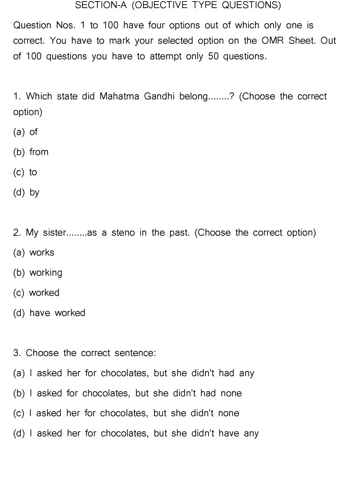 Bihar Board Class 2 2023 ENGLISH Question Bank - Page 2