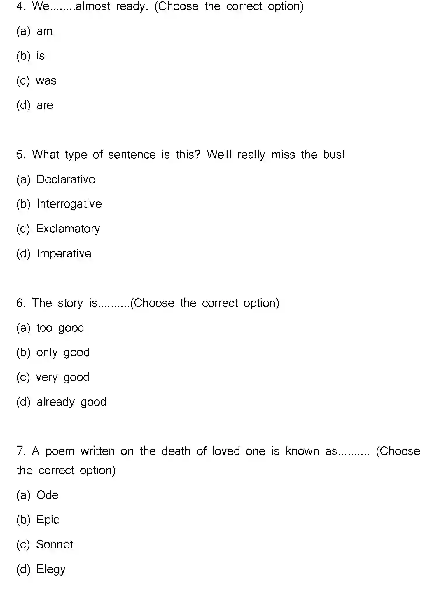 Bihar Board Class 2 2023 ENGLISH Question Bank - Page 3