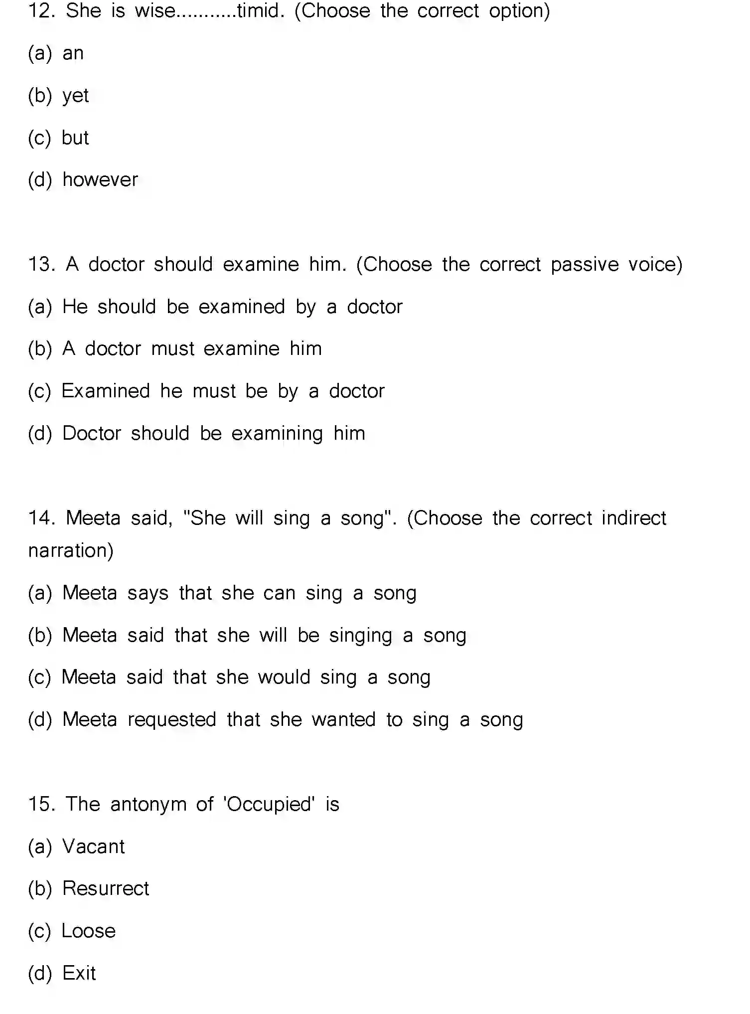 Bihar Board Class 2 2023 ENGLISH Question Bank - Page 5