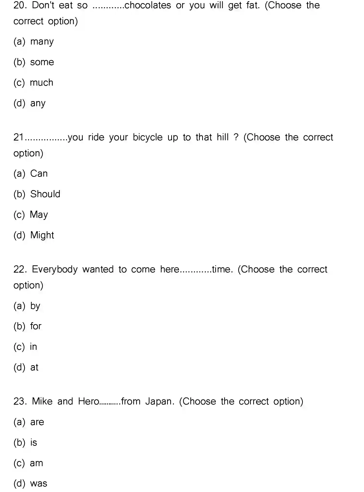 Bihar Board Class 2 2023 ENGLISH Question Bank - Page 7