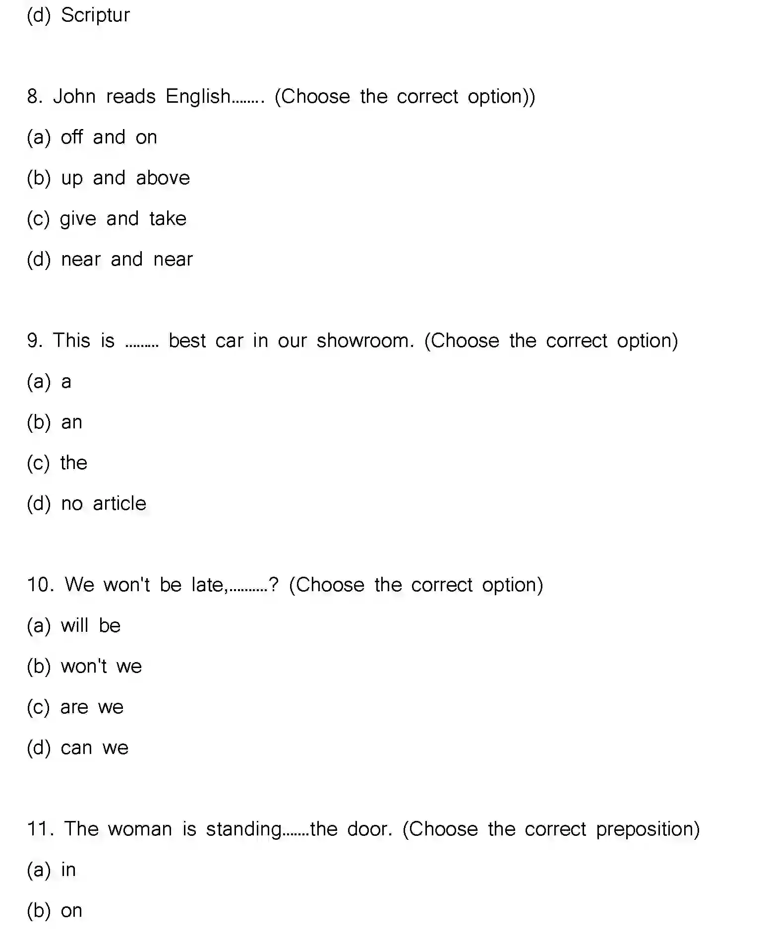 Bihar Board Class 2 2023 ENGLISH-V2 Question Bank - Page 4