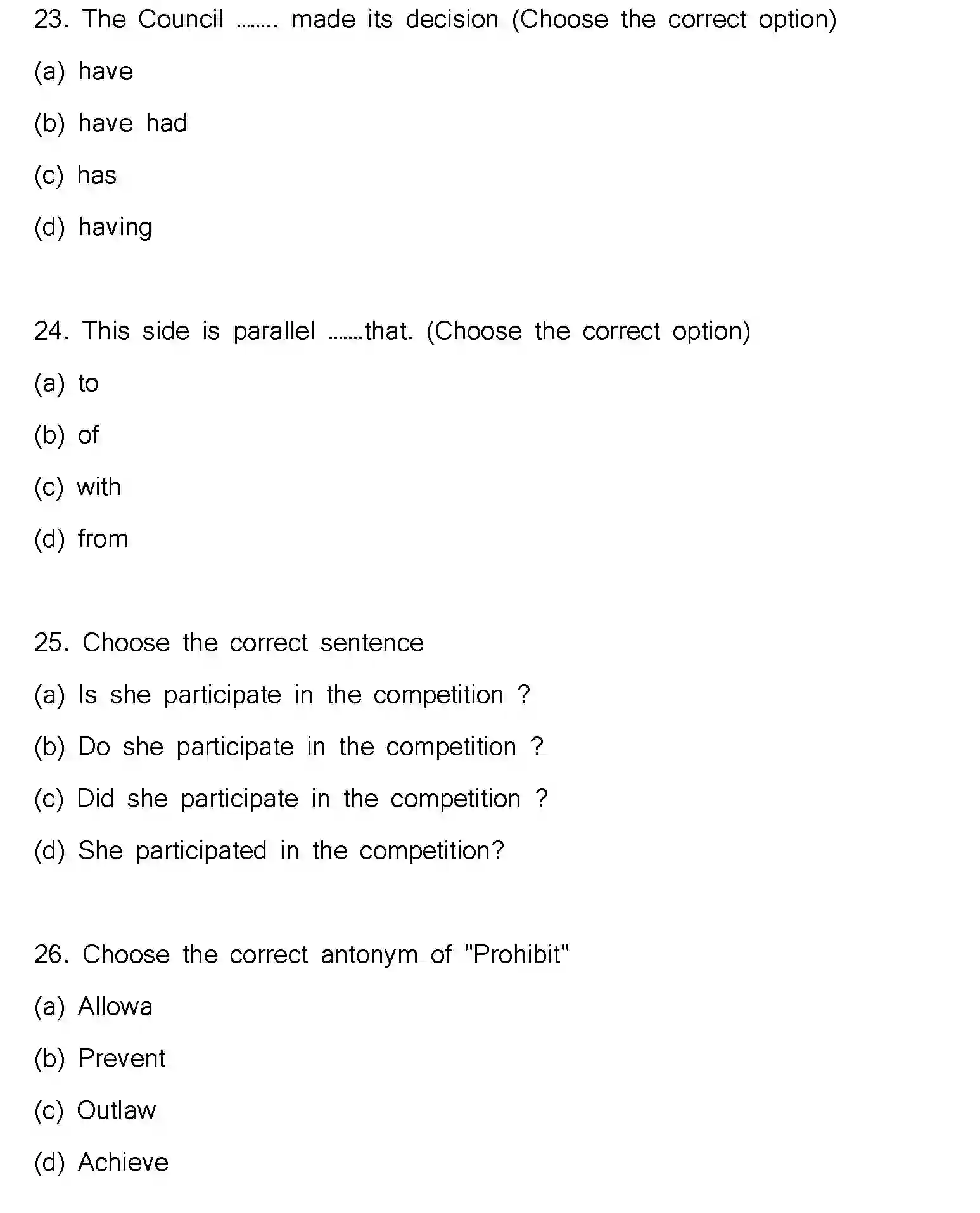 Bihar Board Class 2 2023 ENGLISH-V2 Question Bank - Page 8