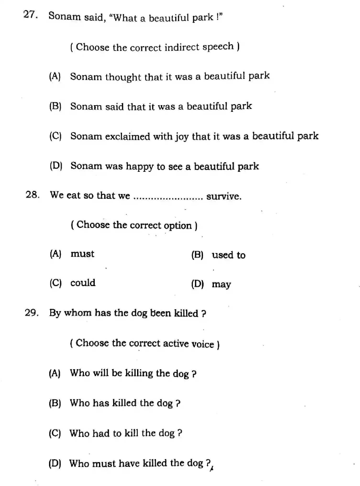 Bihar Board Class 2 2025 ENGLISH-305-330-SET-H Question Bank - Page 10