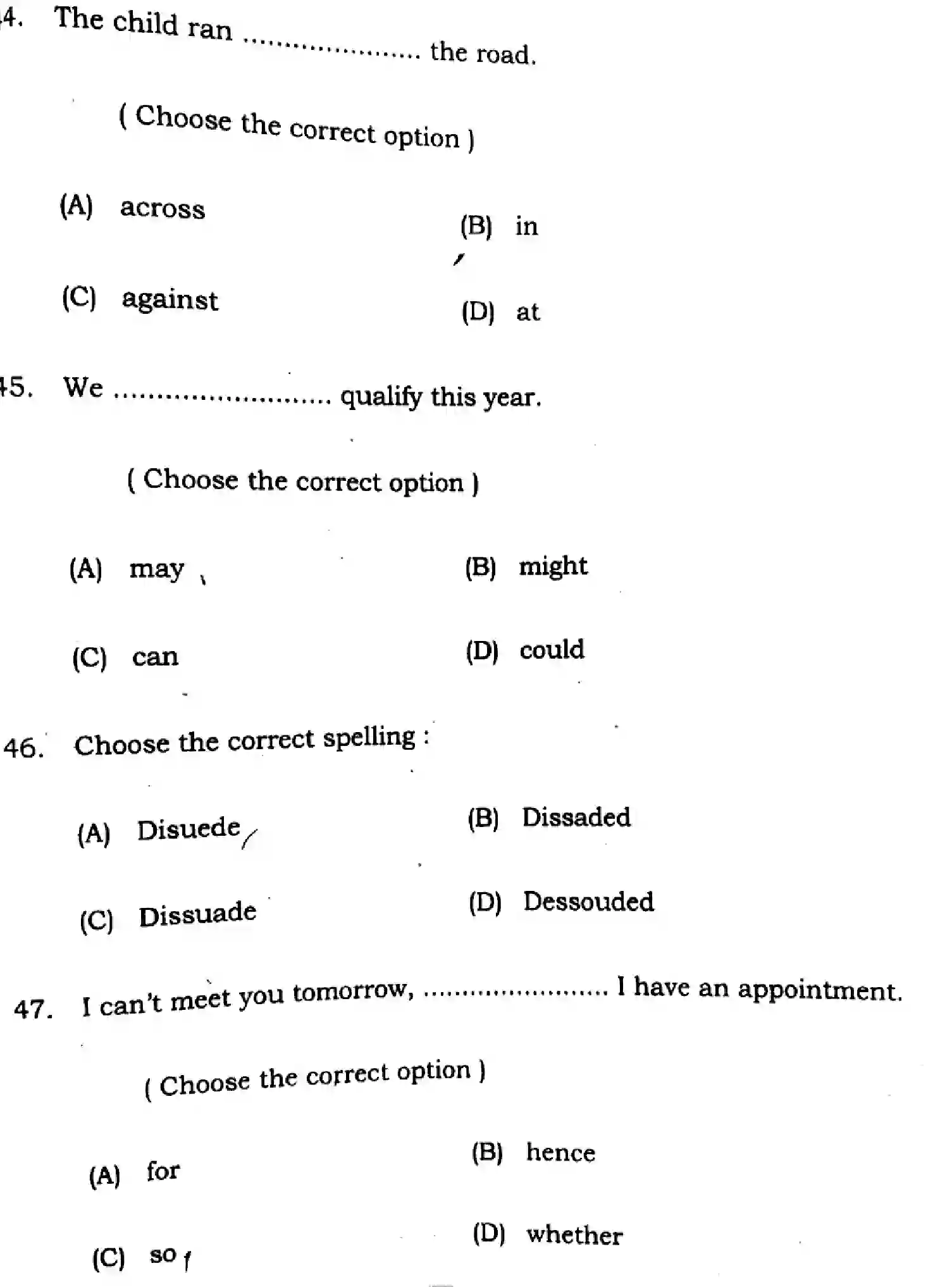Bihar Board Class 2 2025 ENGLISH-305-330-SET-H Question Bank - Page 15