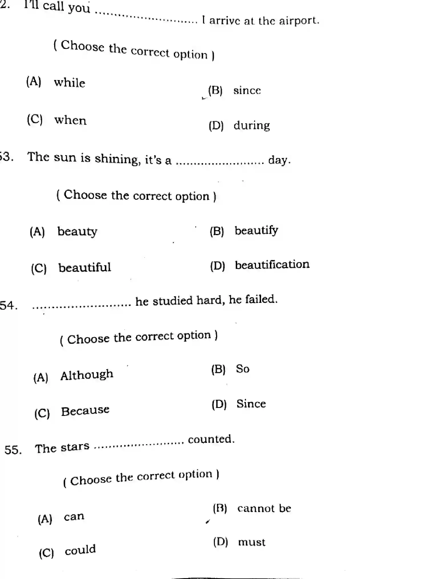 Bihar Board Class 2 2025 ENGLISH-305-330-SET-H Question Bank - Page 17