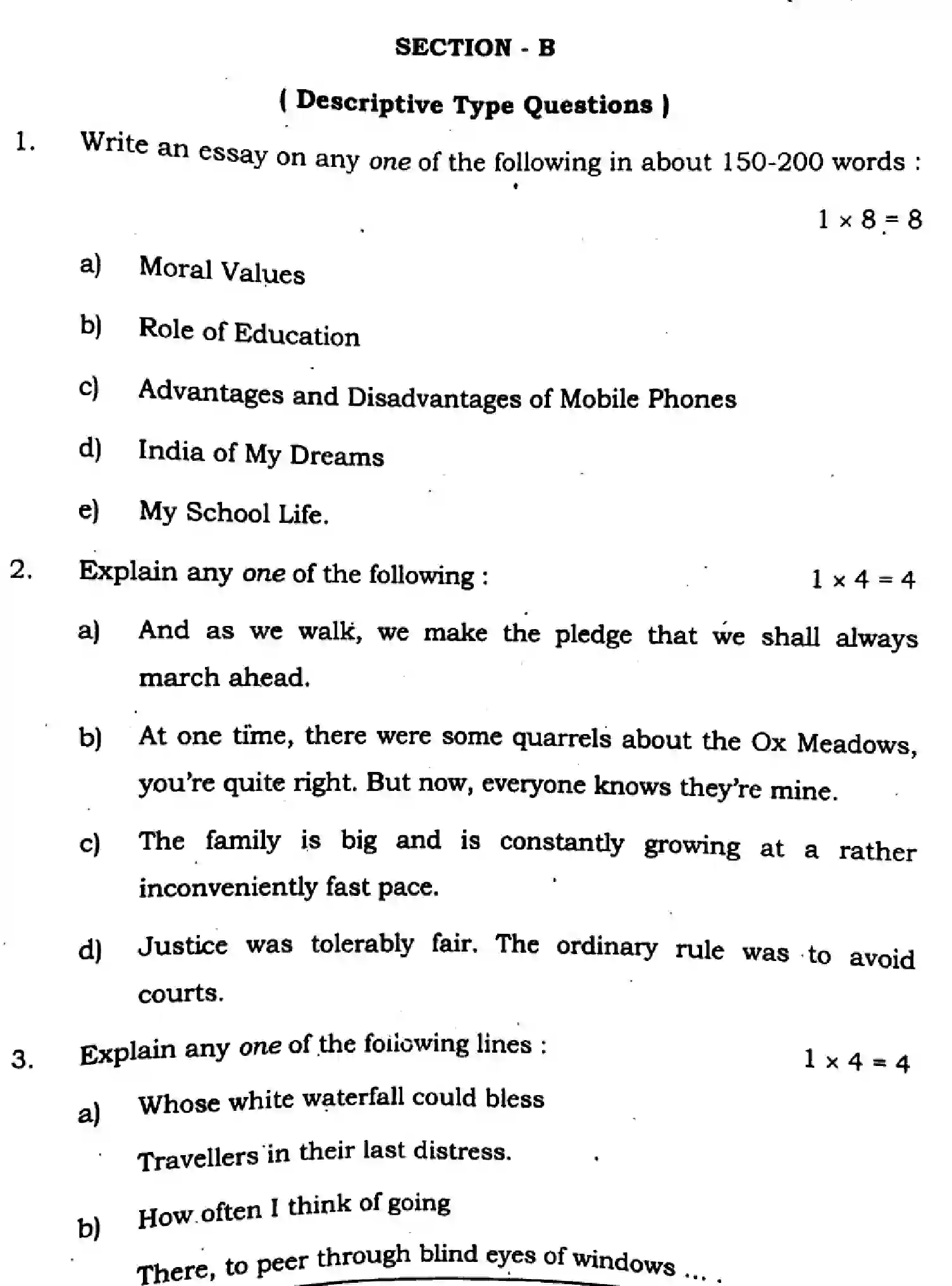 Bihar Board Class 2 2025 ENGLISH-305-330-SET-H Question Bank - Page 27