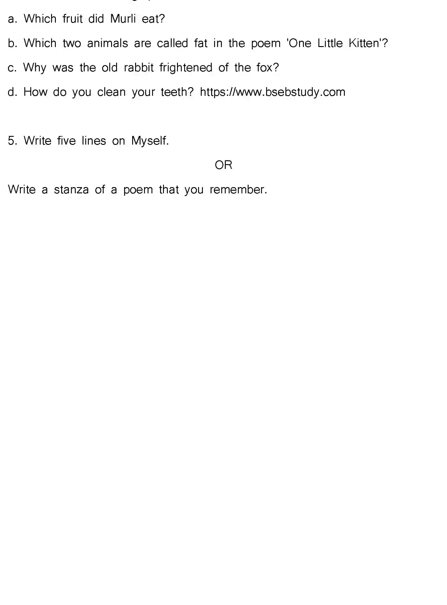 Bihar Board Class 3 2022 HY-ENGLISH-170123 Half Yearly - Page 3