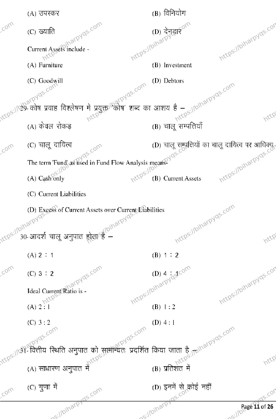 Bihar Board Class 12 2026 ENTREPRENEURSHIP Model Papers - Page 11