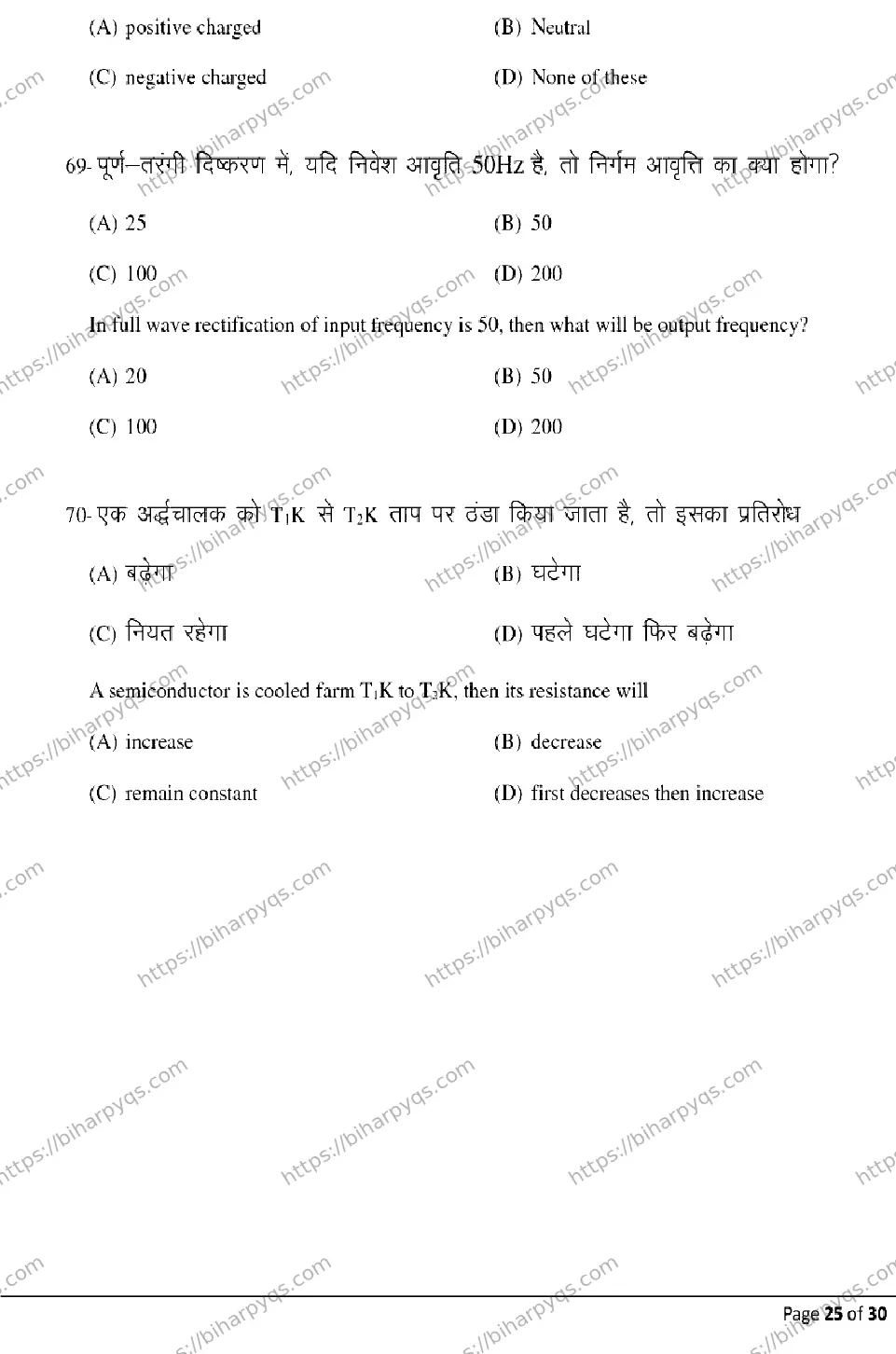 Bihar Board Class 12 2026 PHYSICS Model Papers - Page 25